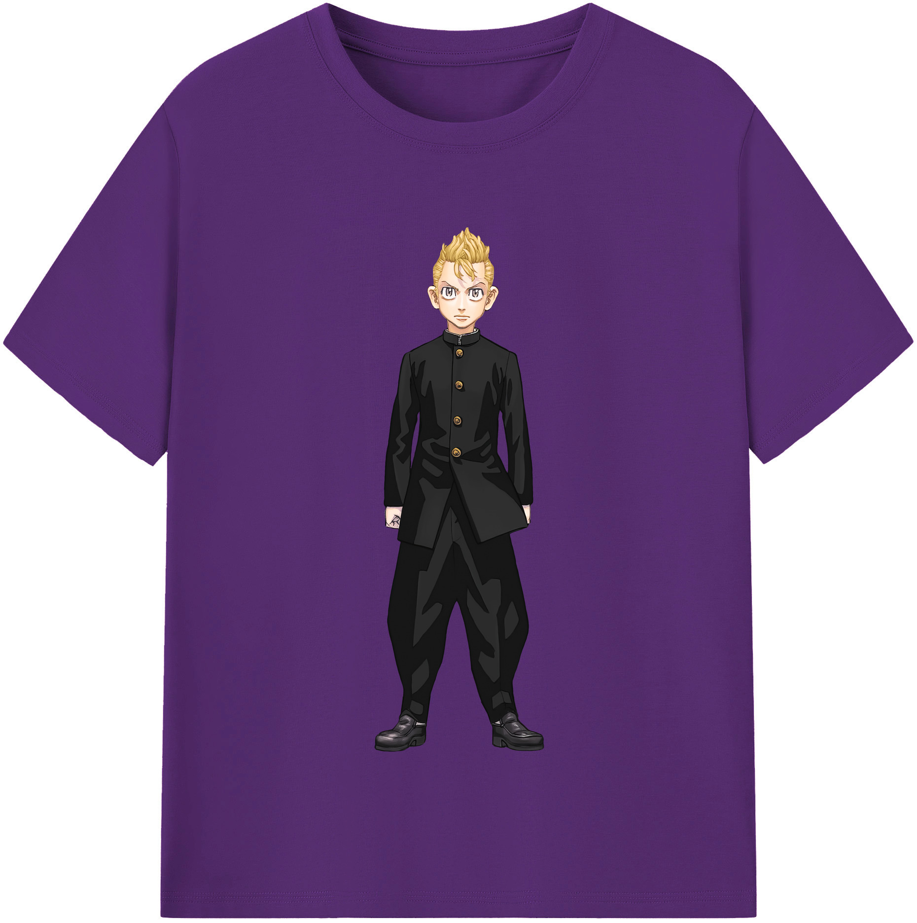 （画像用） 東京リベンジャーズ Tokyo Revengers 綿100％半袖Tシャツ（フロントプリント）