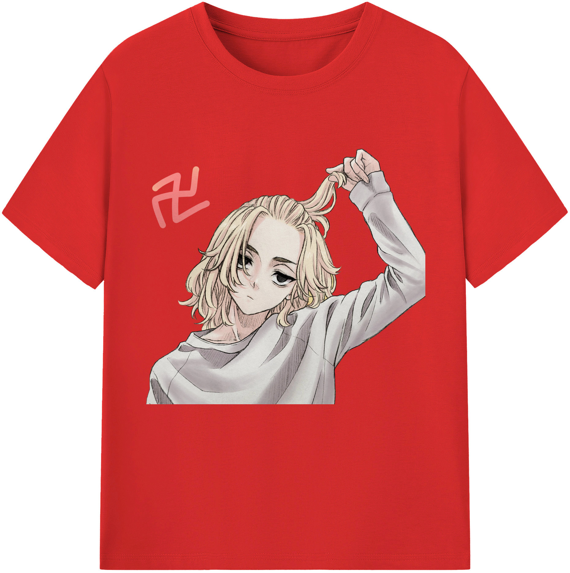 （画像用） 東京リベンジャーズ Tokyo Revengers 綿100％半袖Tシャツ（フロントプリント）