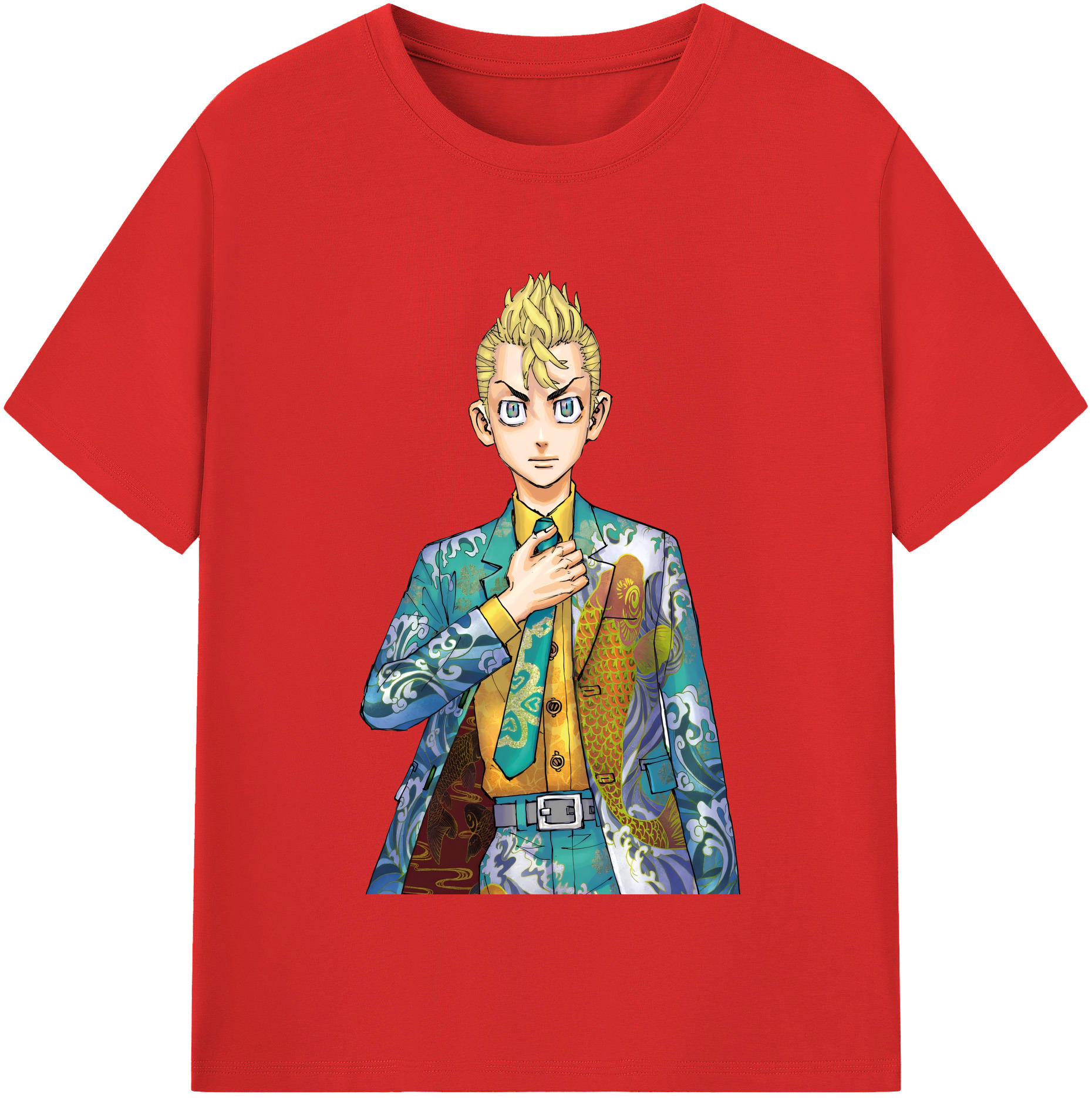 （画像用） 東京リベンジャーズ Tokyo Revengers 綿100％半袖Tシャツ（フロントプリント）