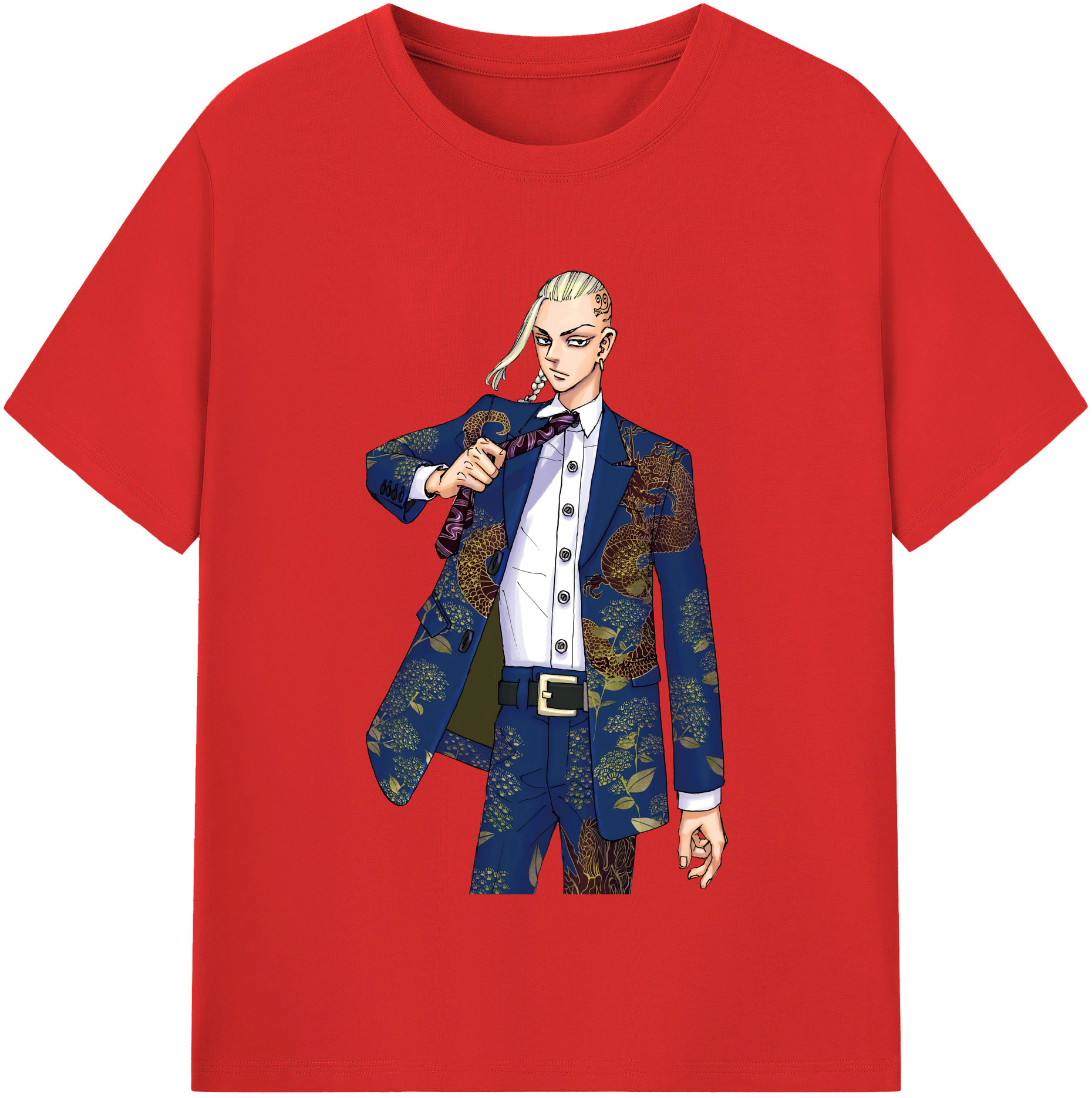 （画像用） 東京リベンジャーズ Tokyo Revengers 綿100％半袖Tシャツ（フロントプリント）