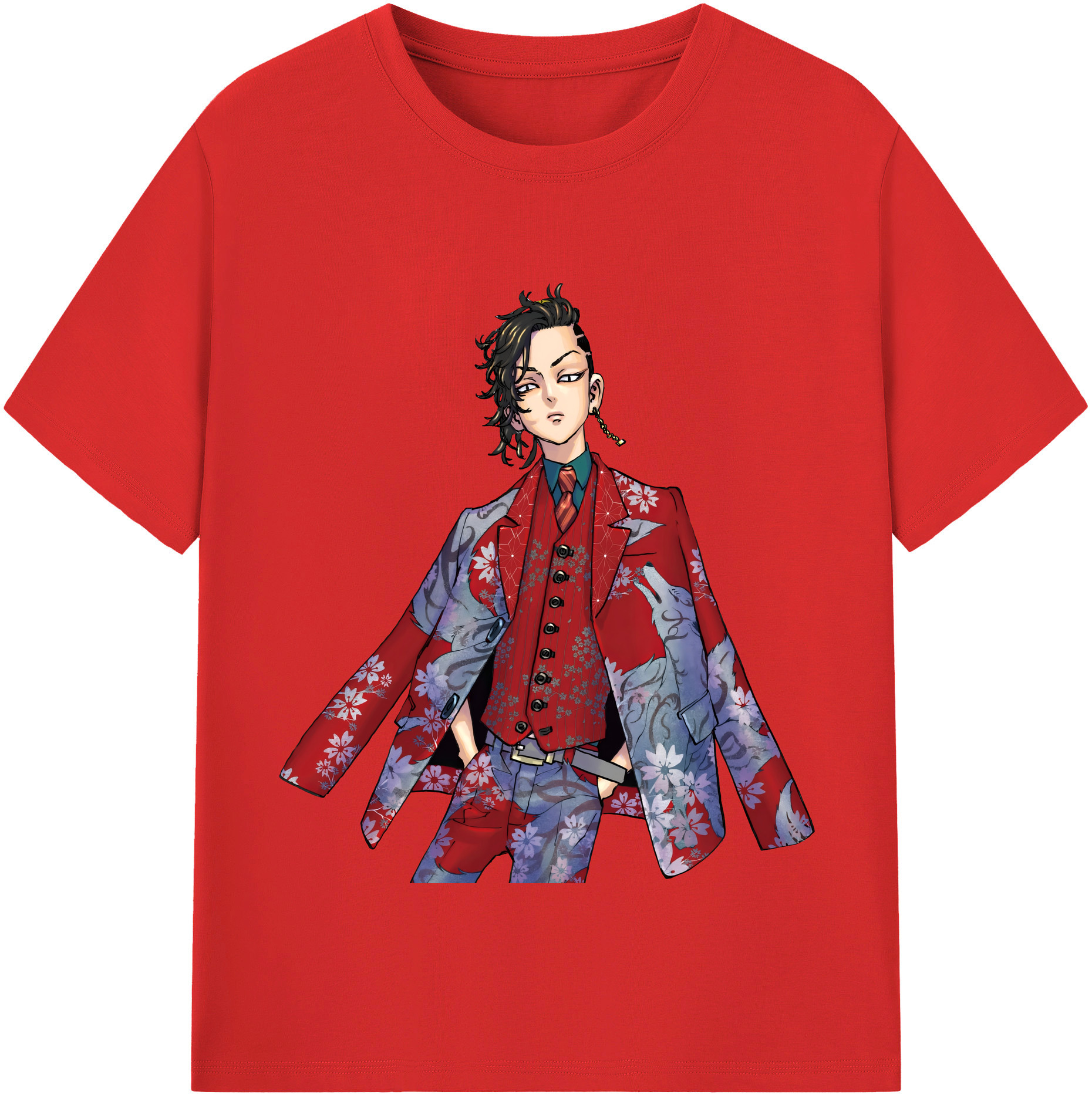 （画像用） 東京リベンジャーズ Tokyo Revengers 綿100％半袖Tシャツ（フロントプリント）