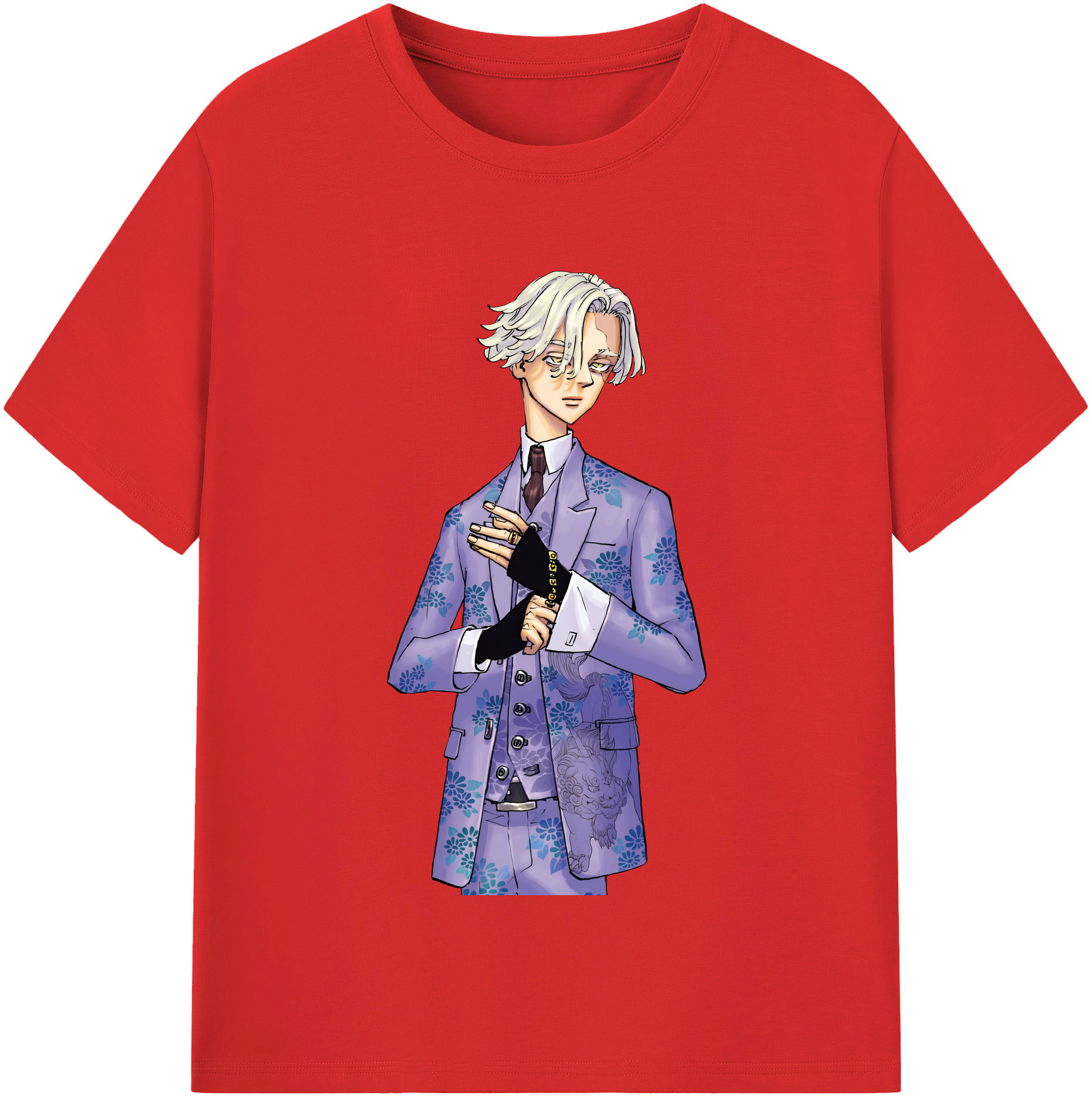 （画像用） 東京リベンジャーズ Tokyo Revengers 綿100％半袖Tシャツ（フロントプリント）