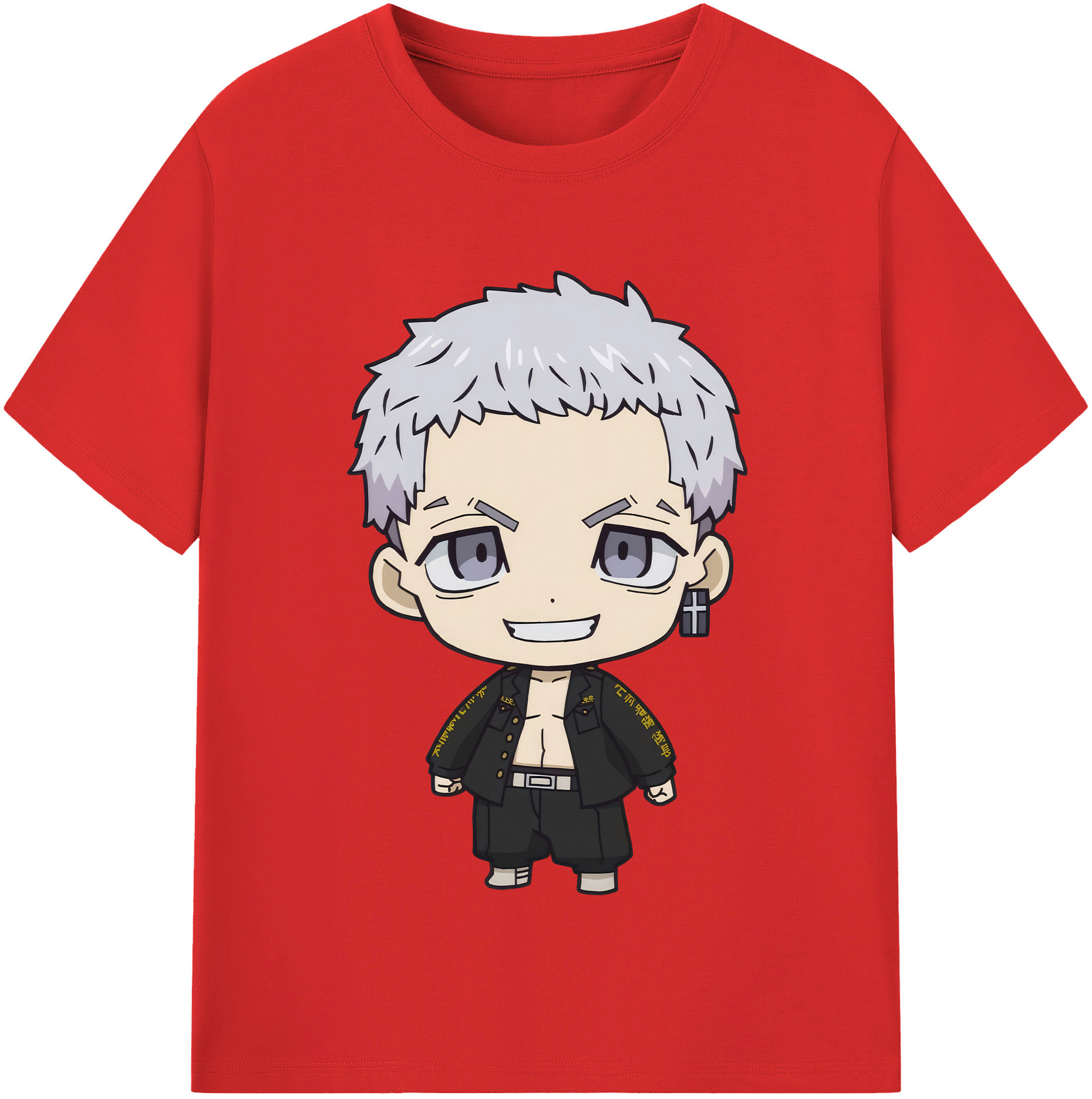 （画像用） 東京リベンジャーズ Tokyo Revengers 綿100％半袖Tシャツ（フロントプリント）
