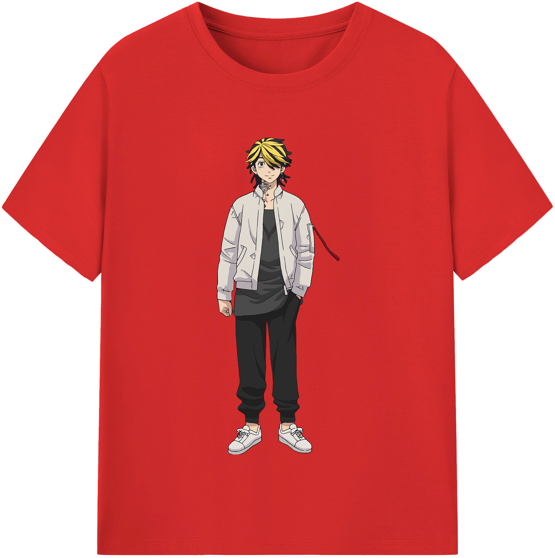 （画像用） 東京リベンジャーズ Tokyo Revengers 綿100％半袖Tシャツ（フロントプリント）