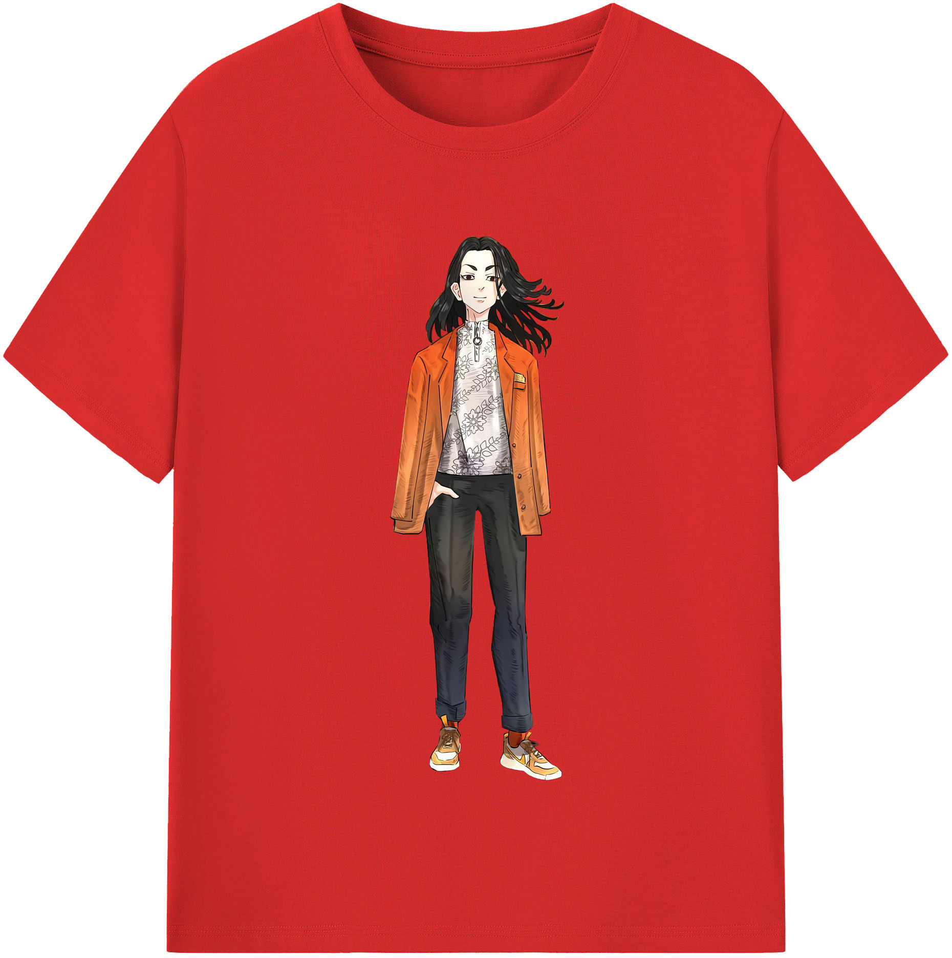（画像用） 東京リベンジャーズ Tokyo Revengers 綿100％半袖Tシャツ（フロントプリント）