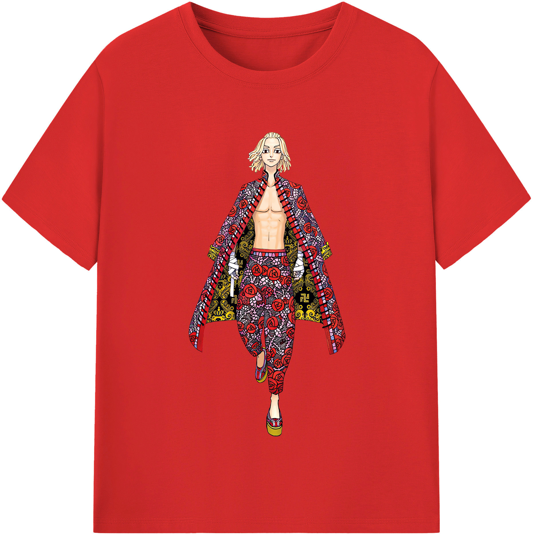 （画像用） 東京リベンジャーズ Tokyo Revengers 綿100％半袖Tシャツ（フロントプリント）