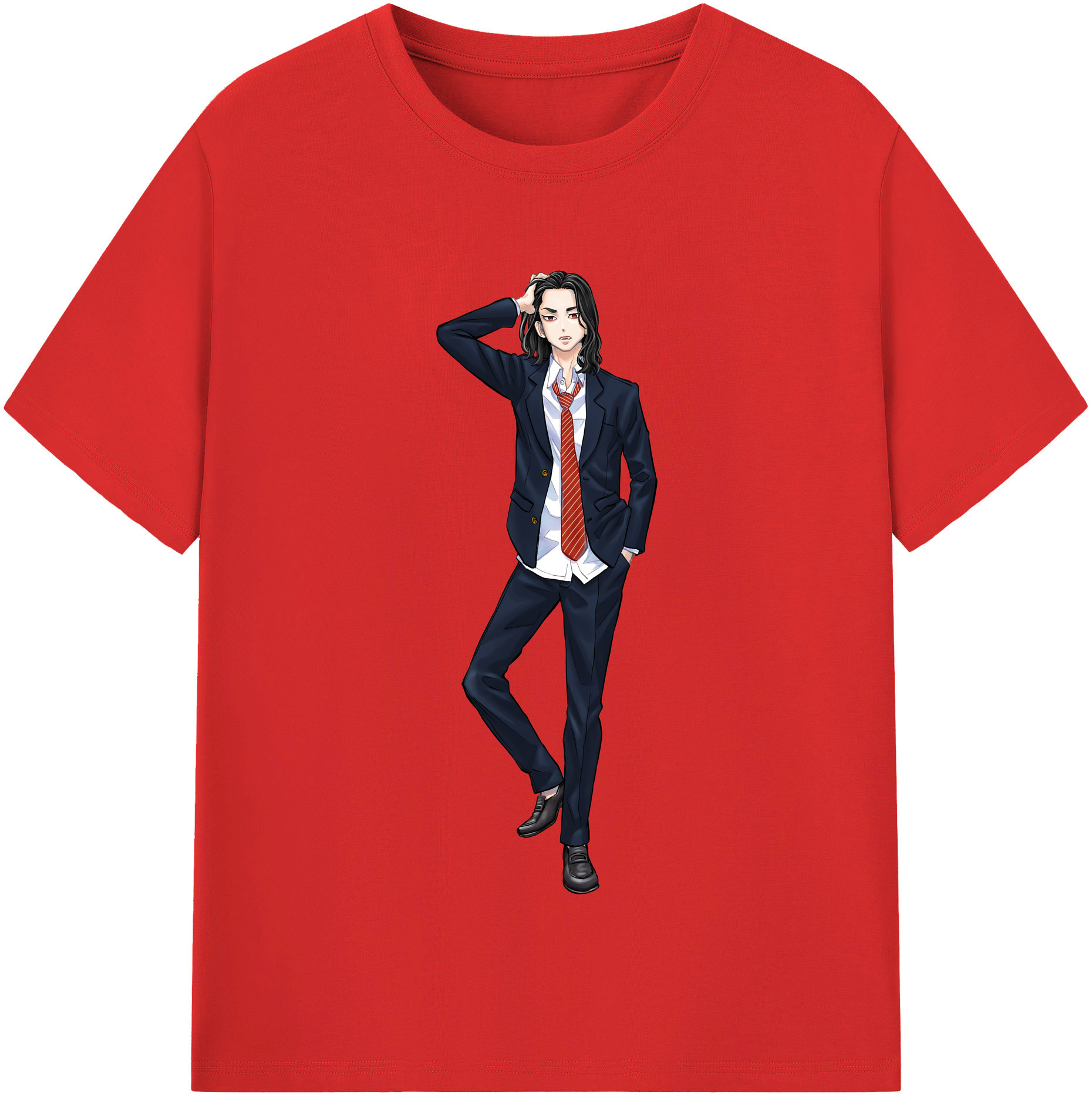 （画像用） 東京リベンジャーズ Tokyo Revengers 綿100％半袖Tシャツ（フロントプリント）