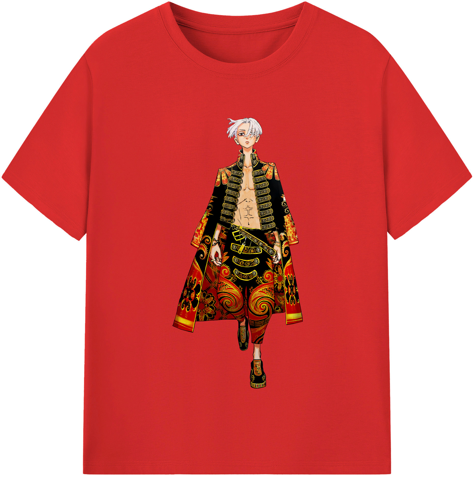 （画像用） 東京リベンジャーズ Tokyo Revengers 綿100％半袖Tシャツ（フロントプリント）