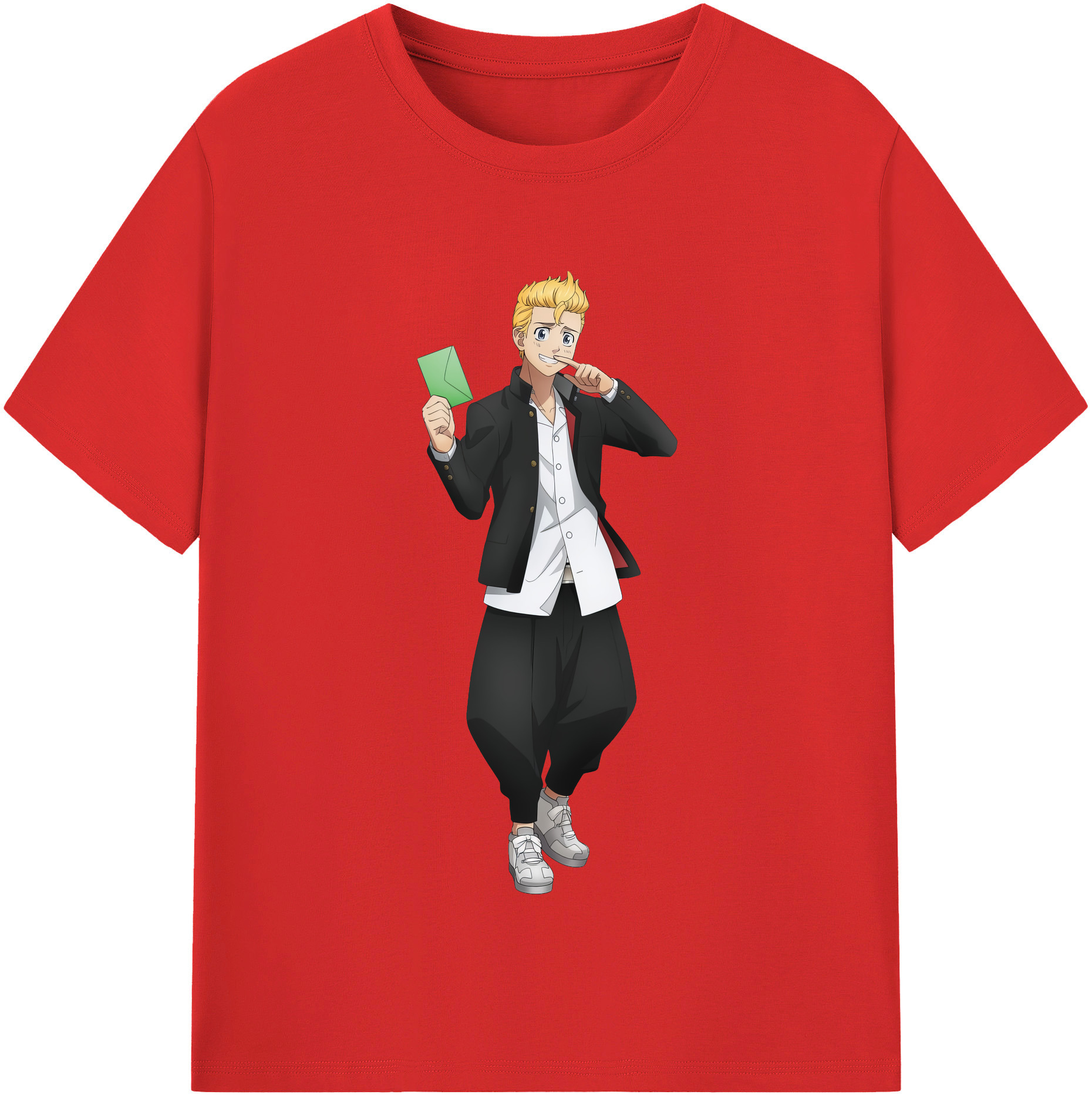 （画像用） 東京リベンジャーズ Tokyo Revengers 綿100％半袖Tシャツ（フロントプリント）
