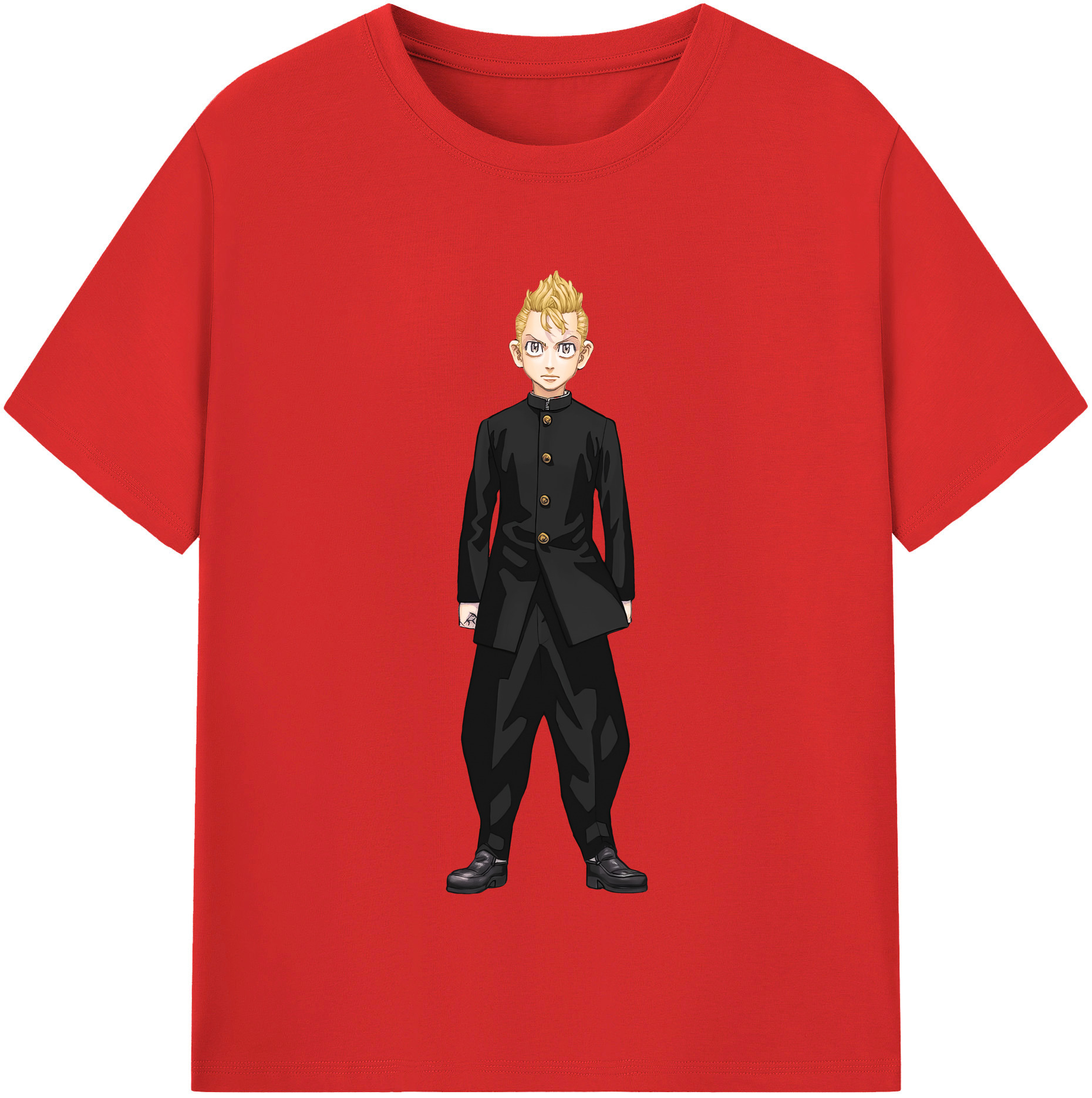 （画像用） 東京リベンジャーズ Tokyo Revengers 綿100％半袖Tシャツ（フロントプリント）