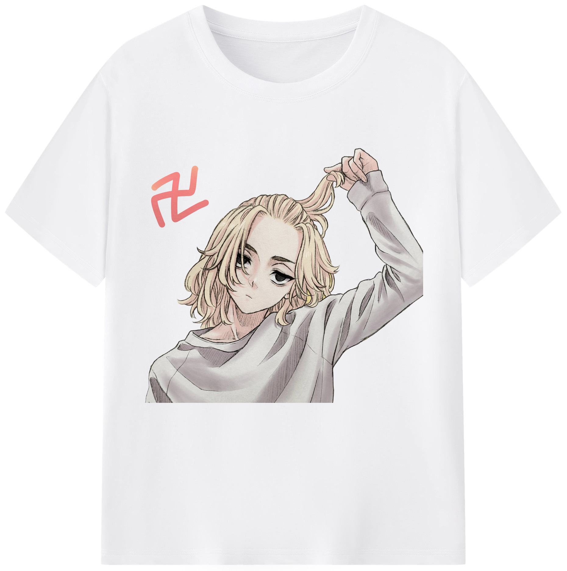 （画像用） 東京リベンジャーズ Tokyo Revengers 綿100％半袖Tシャツ（フロントプリント）
