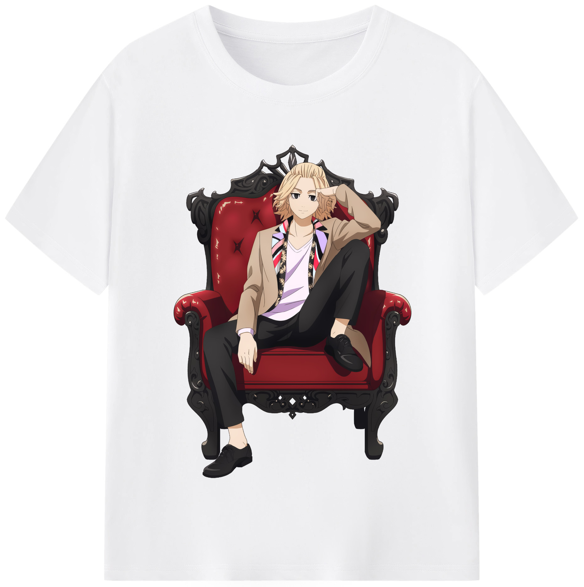 （画像用） 東京リベンジャーズ Tokyo Revengers 綿100％半袖Tシャツ（フロントプリント）