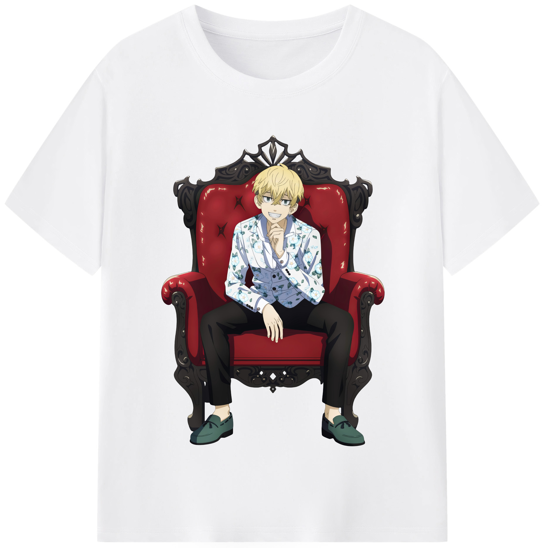 （画像用） 東京リベンジャーズ Tokyo Revengers 綿100％半袖Tシャツ（フロントプリント）