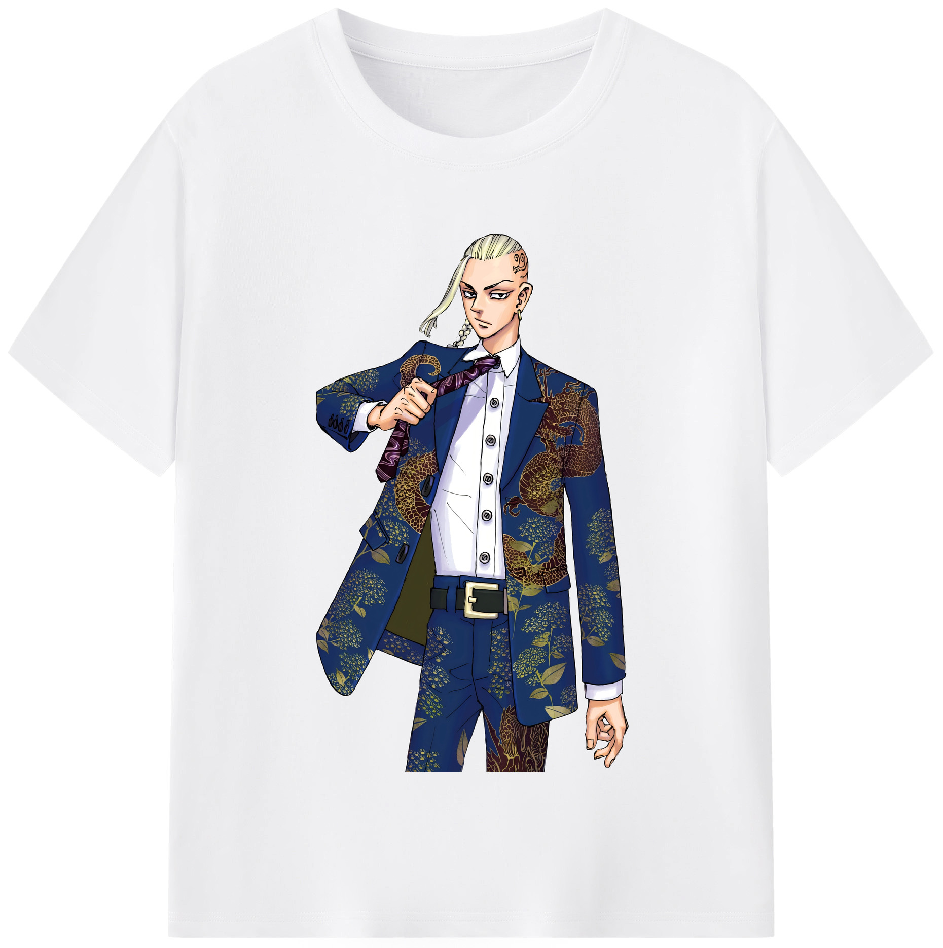 （画像用） 東京リベンジャーズ Tokyo Revengers 綿100％半袖Tシャツ（フロントプリント）