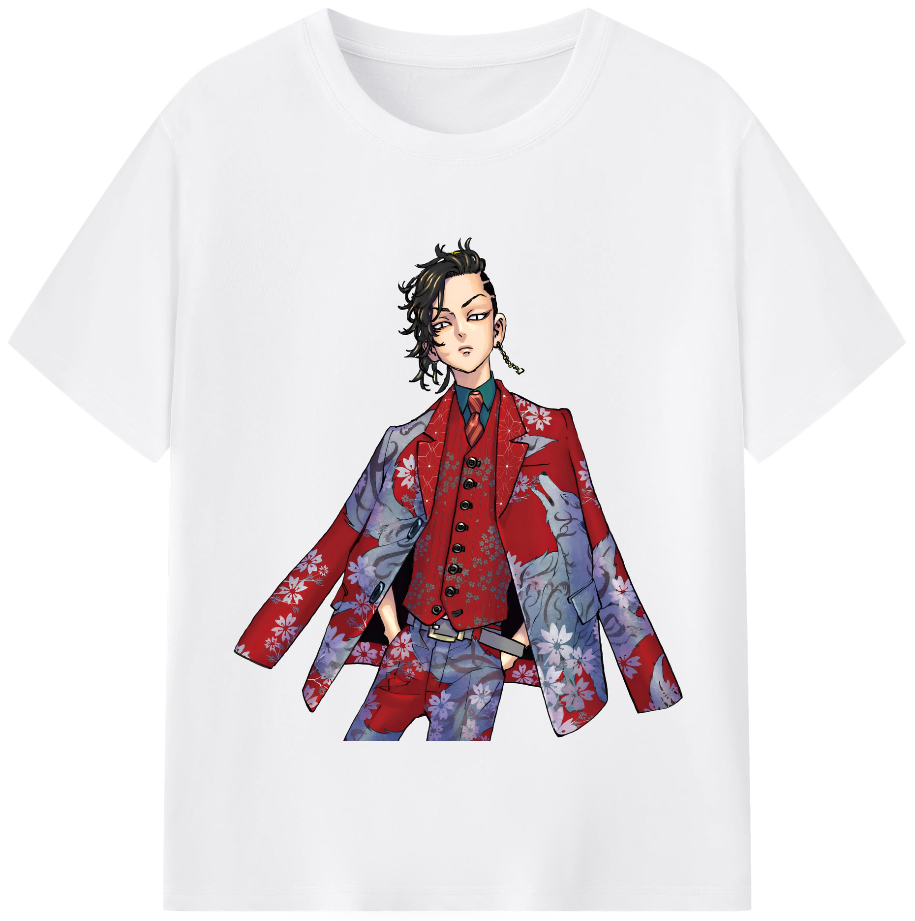 （画像用） 東京リベンジャーズ Tokyo Revengers 綿100％半袖Tシャツ（フロントプリント）