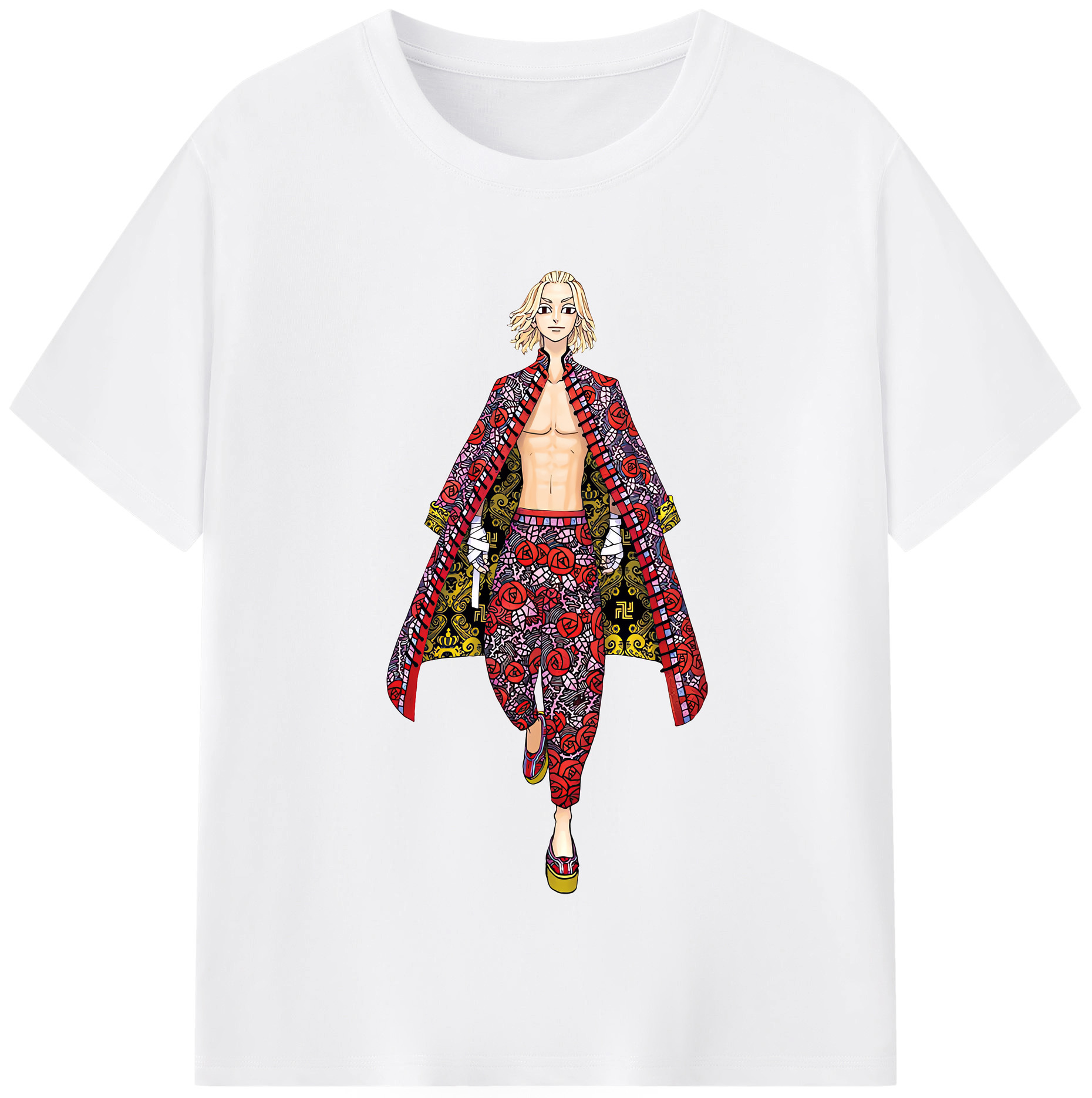 （画像用） 東京リベンジャーズ Tokyo Revengers 綿100％半袖Tシャツ（フロントプリント）