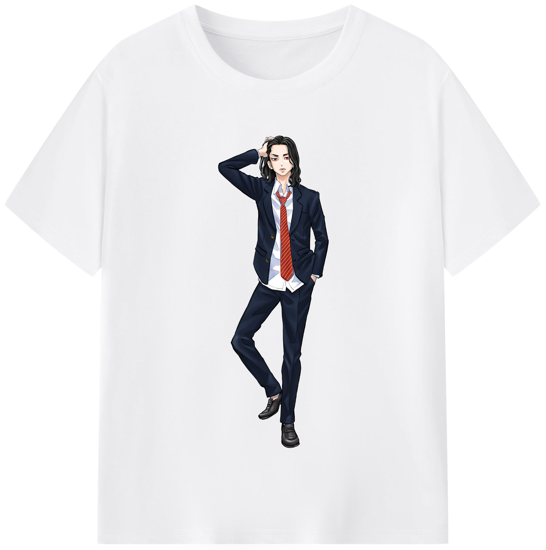 （画像用） 東京リベンジャーズ Tokyo Revengers 綿100％半袖Tシャツ（フロントプリント）