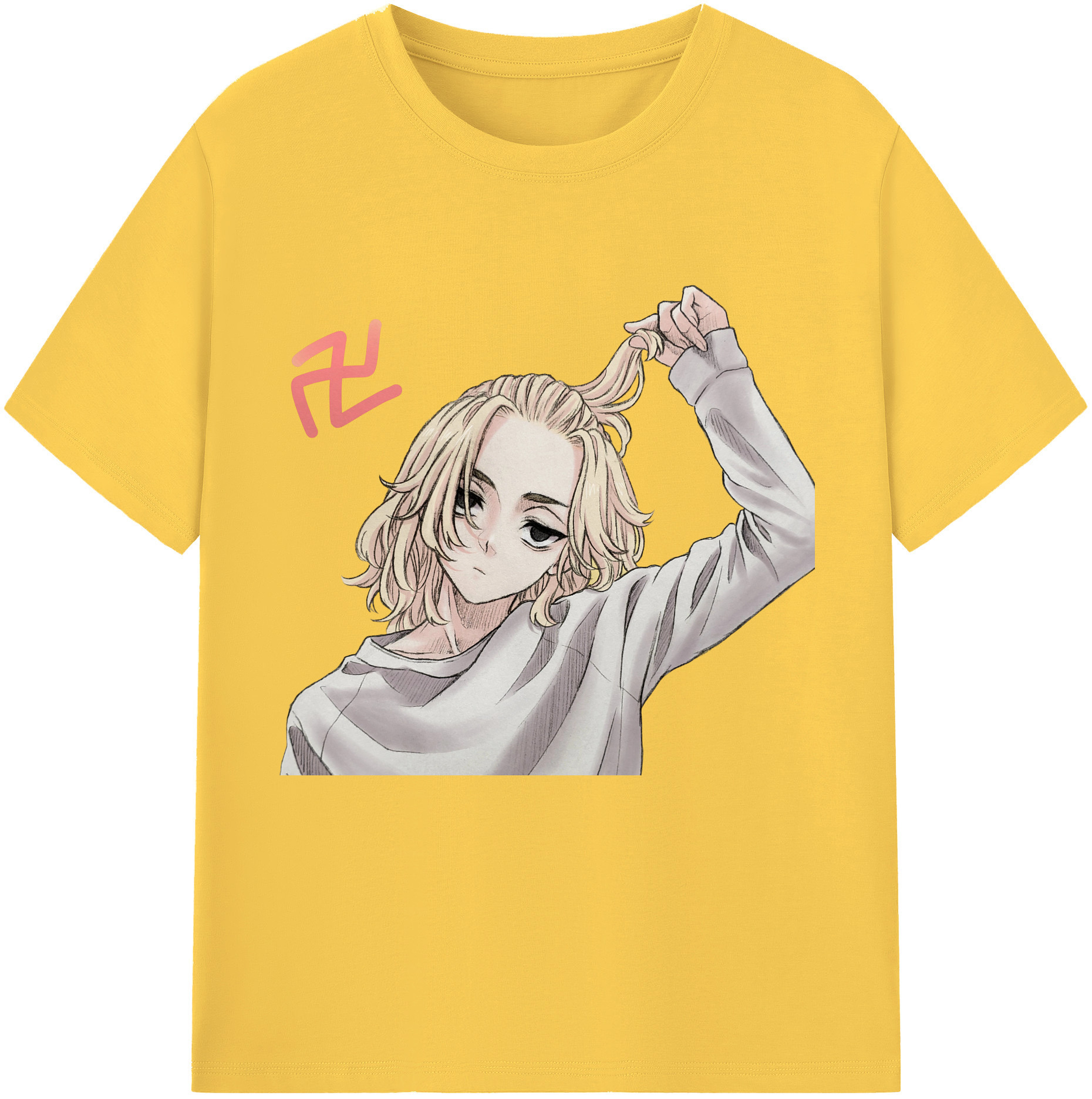 （画像用） 東京リベンジャーズ Tokyo Revengers 綿100％半袖Tシャツ（フロントプリント）