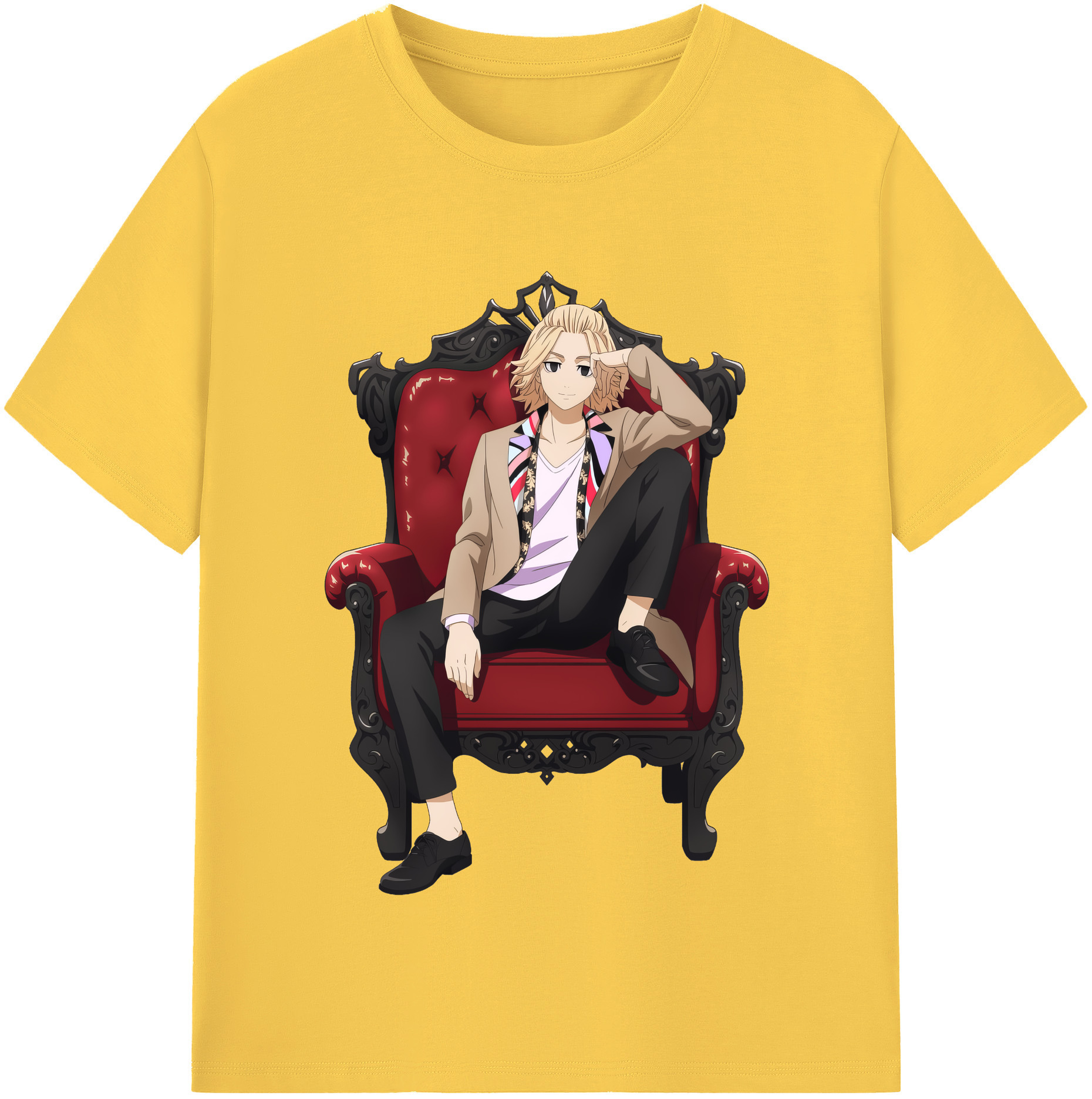 （画像用） 東京リベンジャーズ Tokyo Revengers 綿100％半袖Tシャツ（フロントプリント）