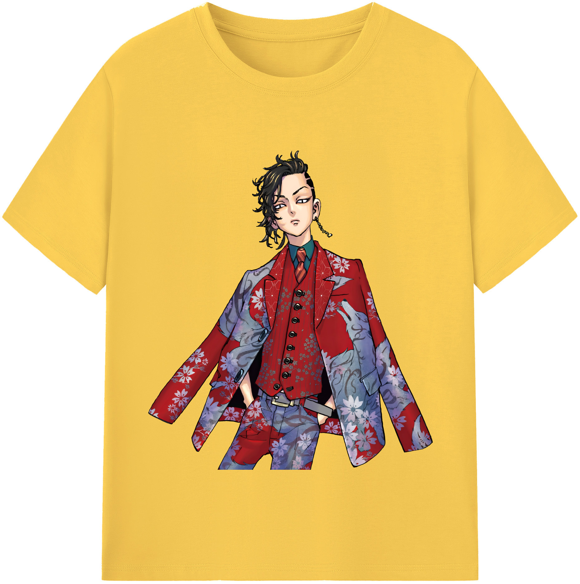 （画像用） 東京リベンジャーズ Tokyo Revengers 綿100％半袖Tシャツ（フロントプリント）