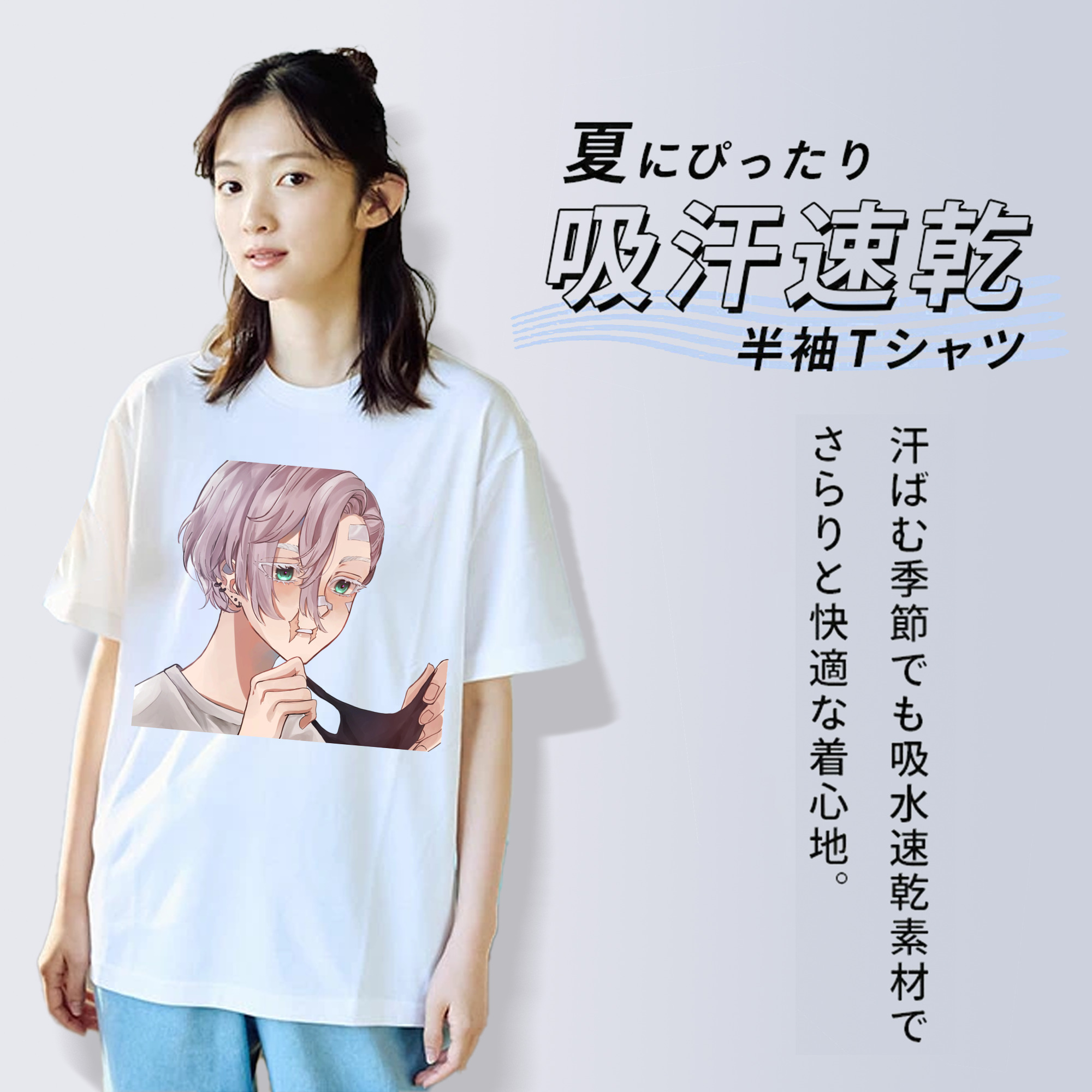 東京リベンジャーズ Tokyo Revengers 綿100％半袖Tシャツ（フロントプリント）