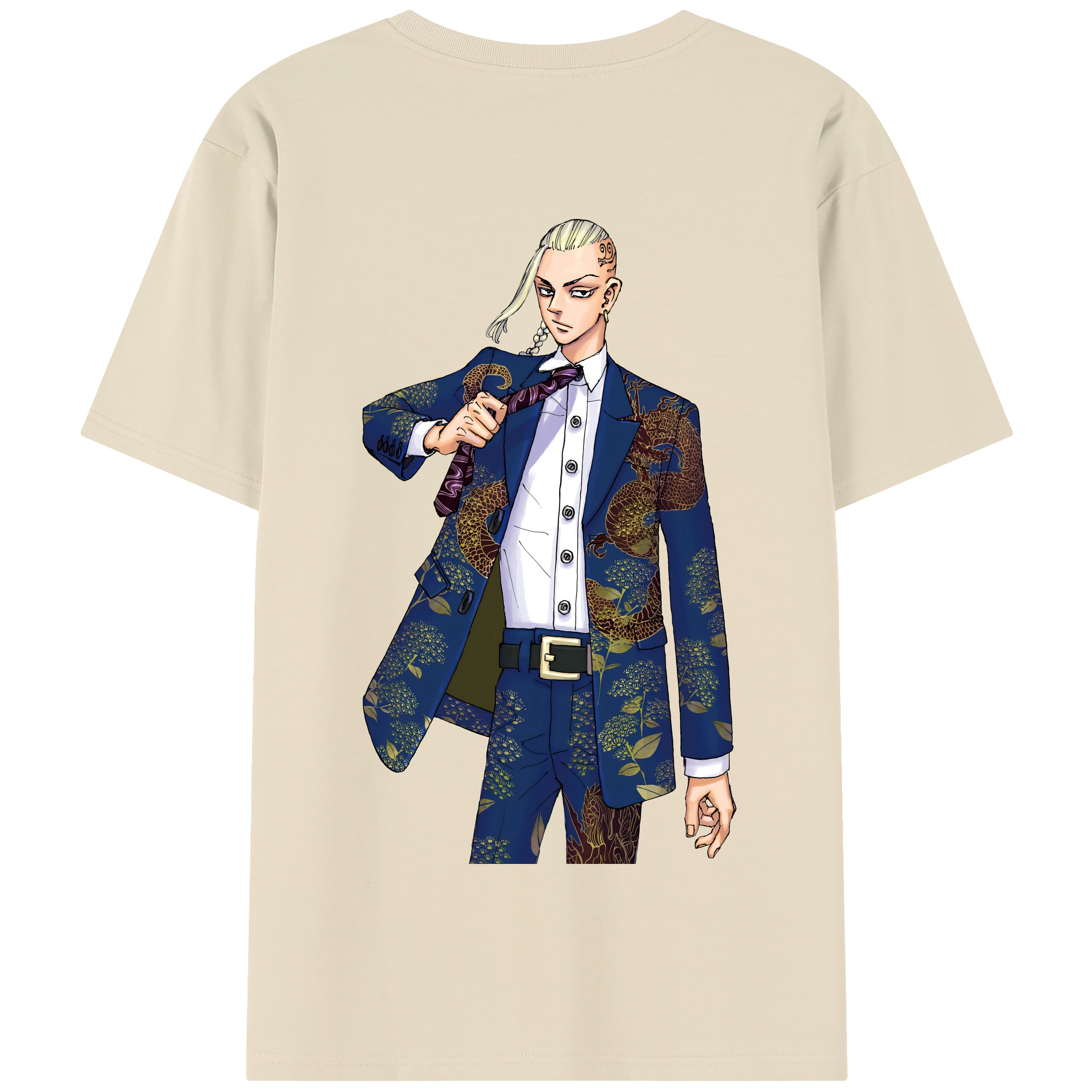 （画像用） 東京リベンジャーズ Tokyo Revengers 綿100％半袖Tシャツ（背面プリント）