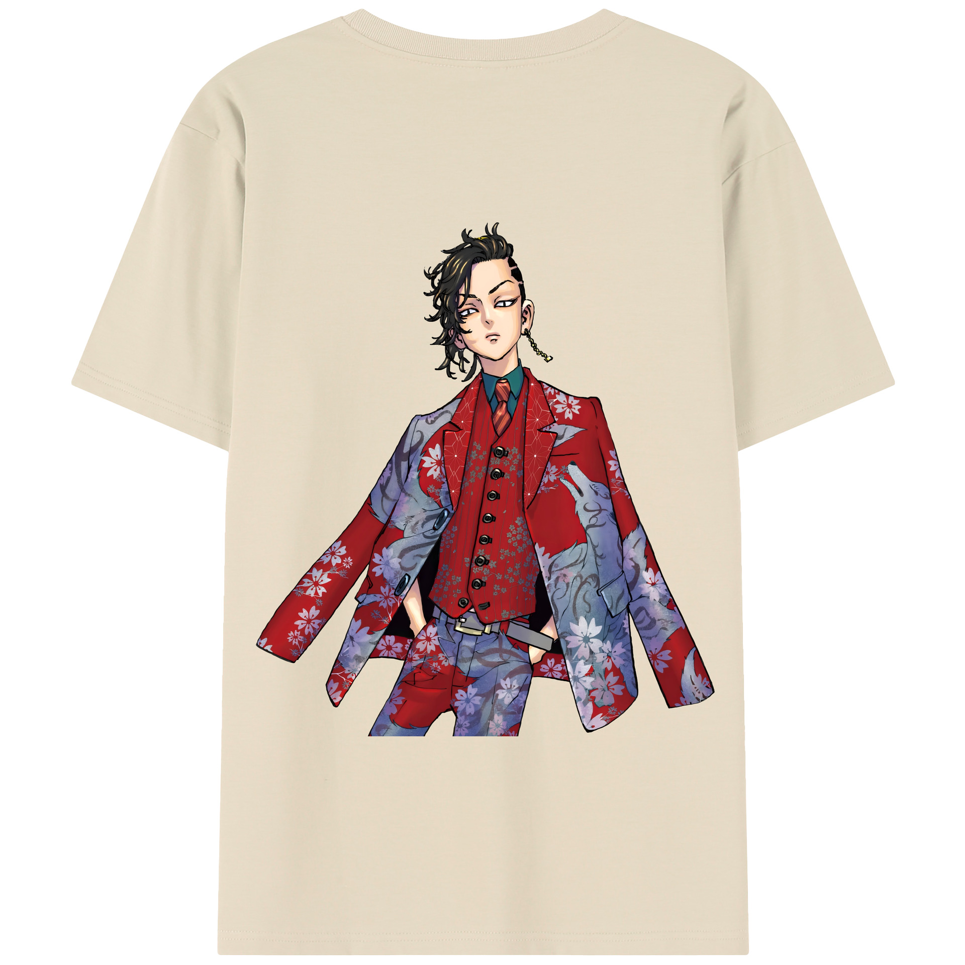 （画像用） 東京リベンジャーズ Tokyo Revengers 綿100％半袖Tシャツ（背面プリント）