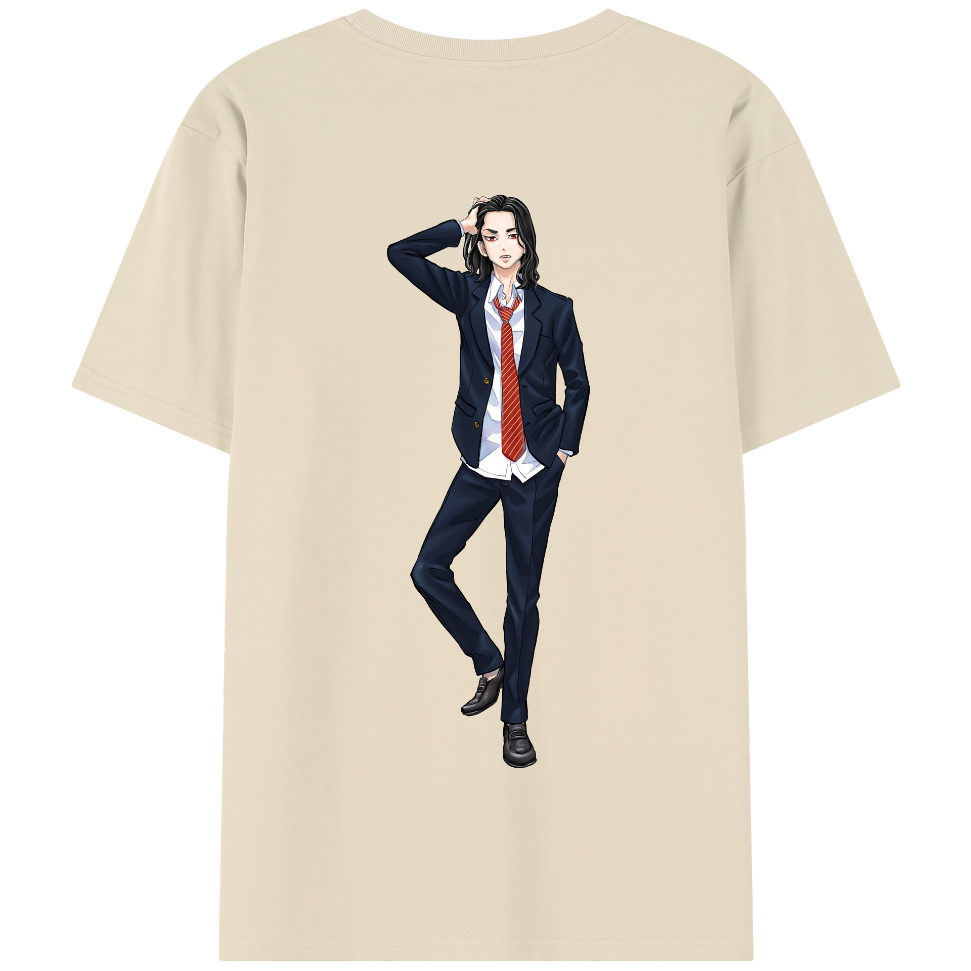 （画像用） 東京リベンジャーズ Tokyo Revengers 綿100％半袖Tシャツ（背面プリント）