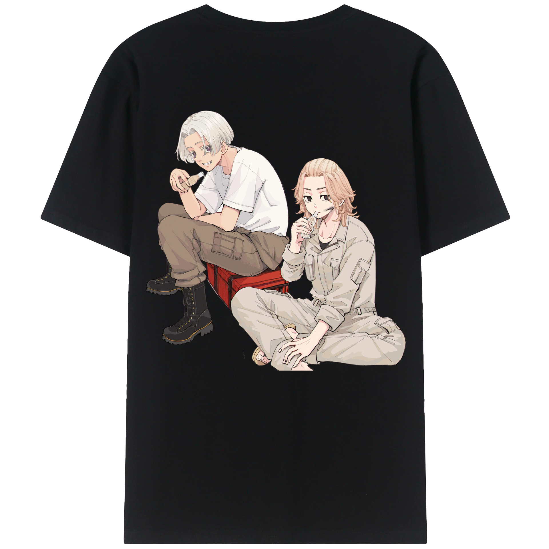 （画像用） 東京リベンジャーズ Tokyo Revengers 綿100％半袖Tシャツ（背面プリント）