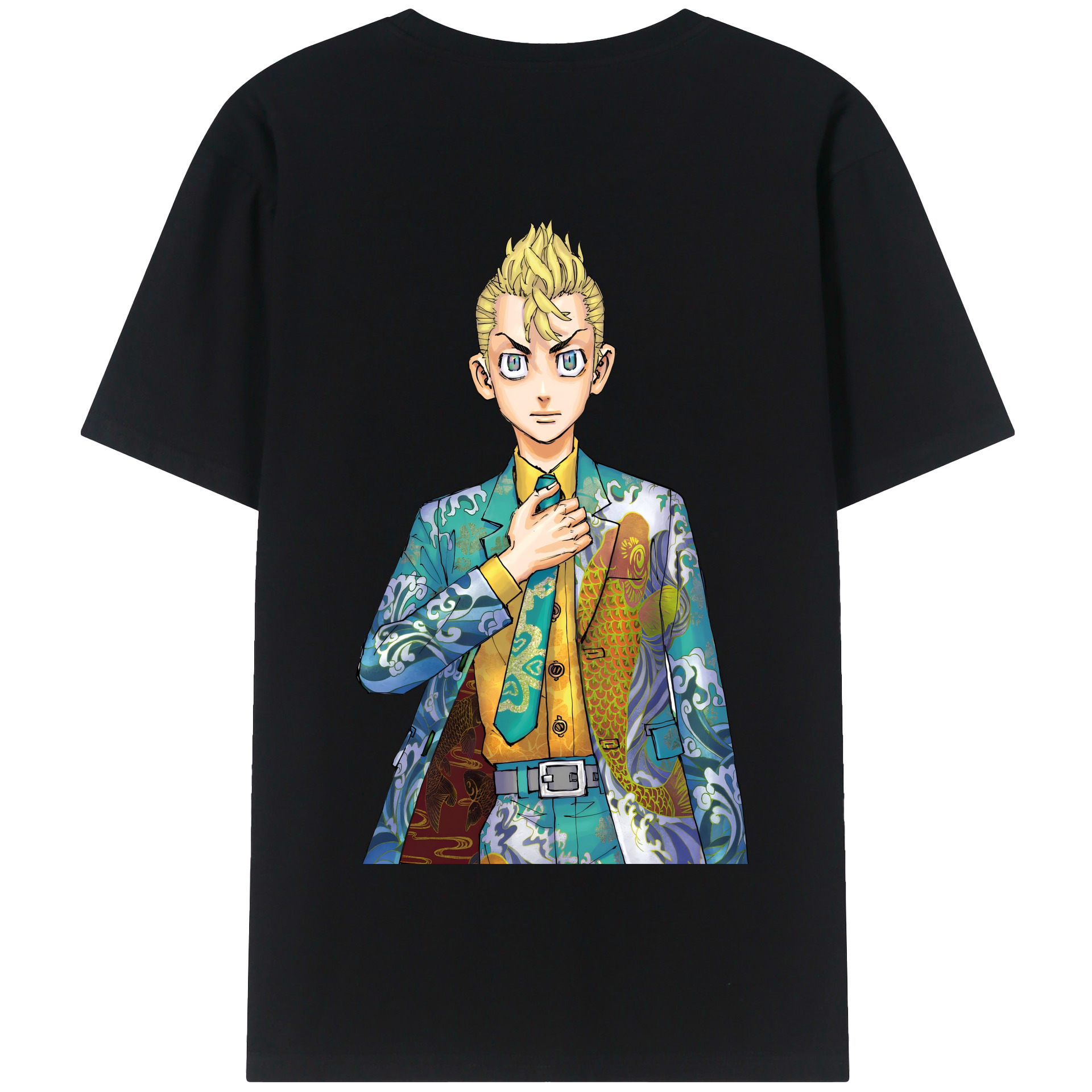 （画像用） 東京リベンジャーズ Tokyo Revengers 綿100％半袖Tシャツ（背面プリント）