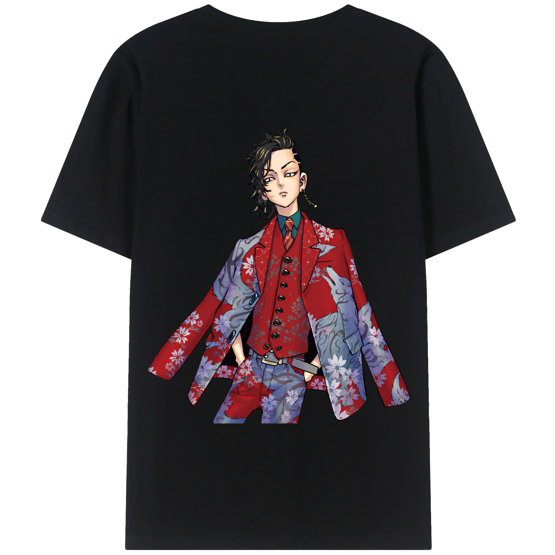 （画像用） 東京リベンジャーズ Tokyo Revengers 綿100％半袖Tシャツ（背面プリント）