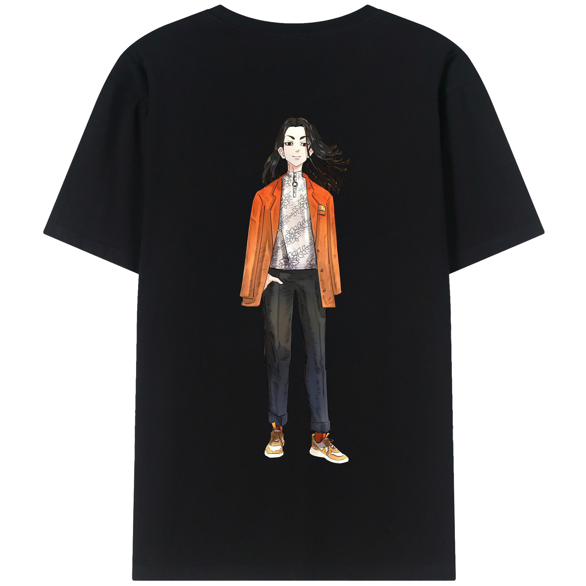 （画像用） 東京リベンジャーズ Tokyo Revengers 綿100％半袖Tシャツ（背面プリント）