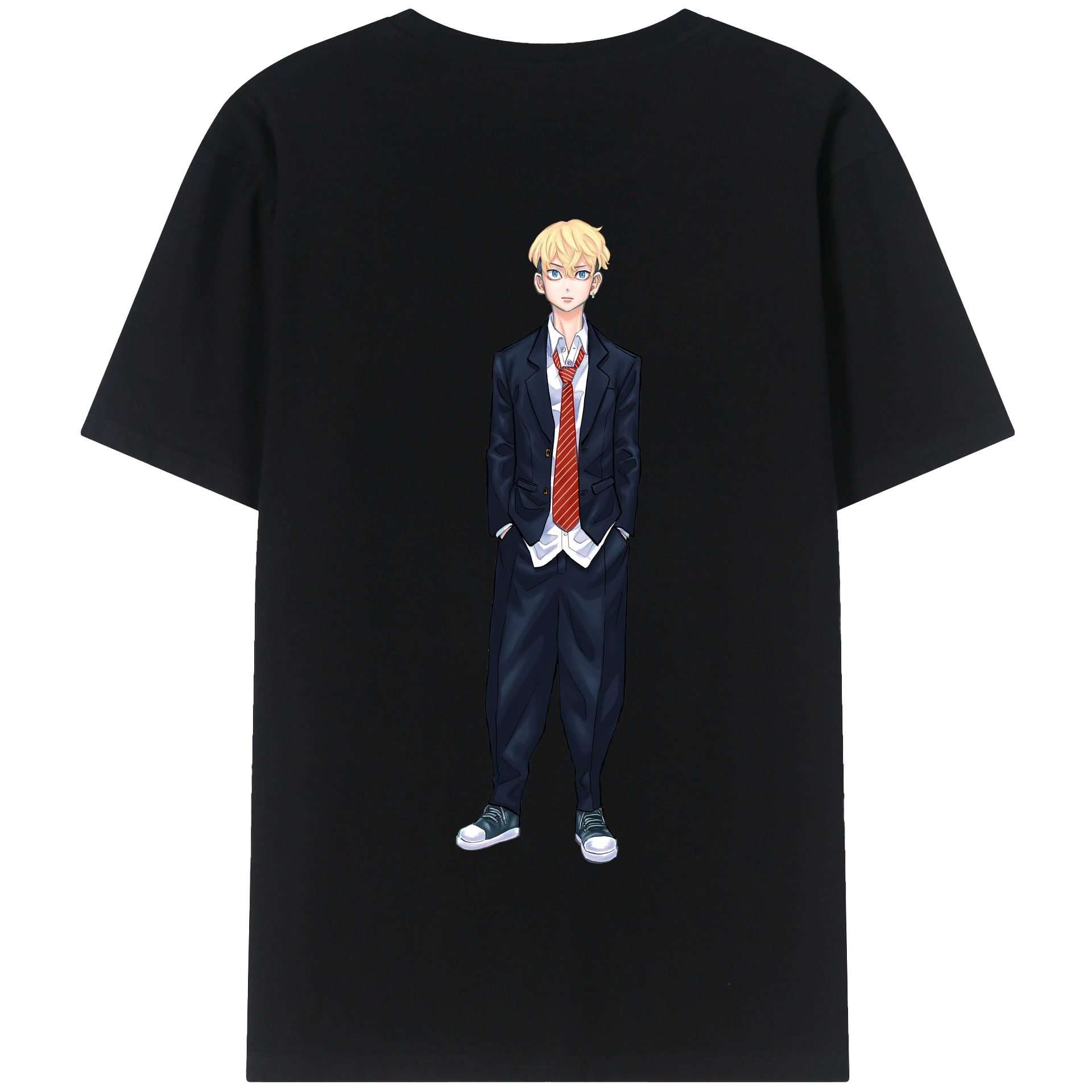 （画像用） 東京リベンジャーズ Tokyo Revengers 綿100％半袖Tシャツ（背面プリント）