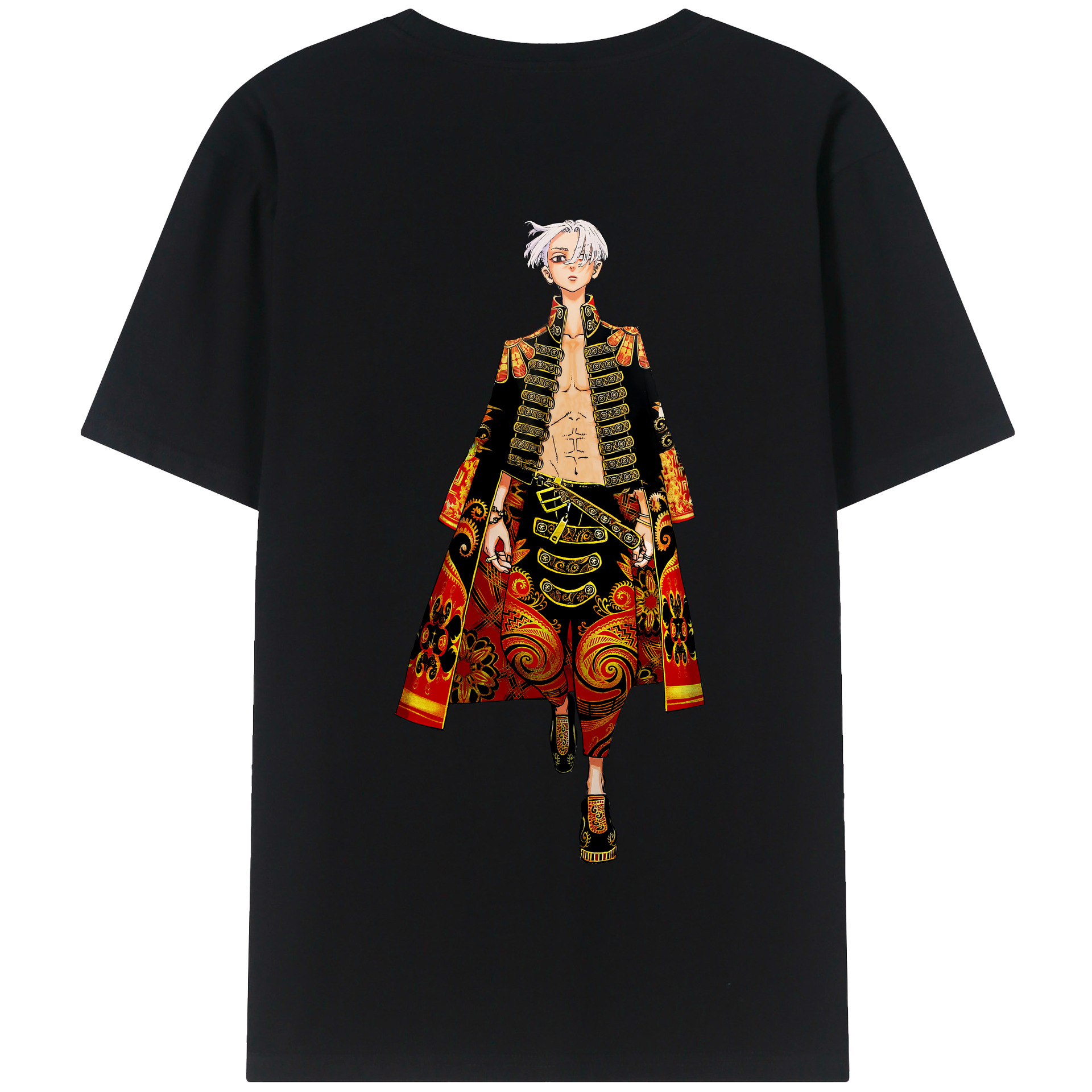 （画像用） 東京リベンジャーズ Tokyo Revengers 綿100％半袖Tシャツ（背面プリント）