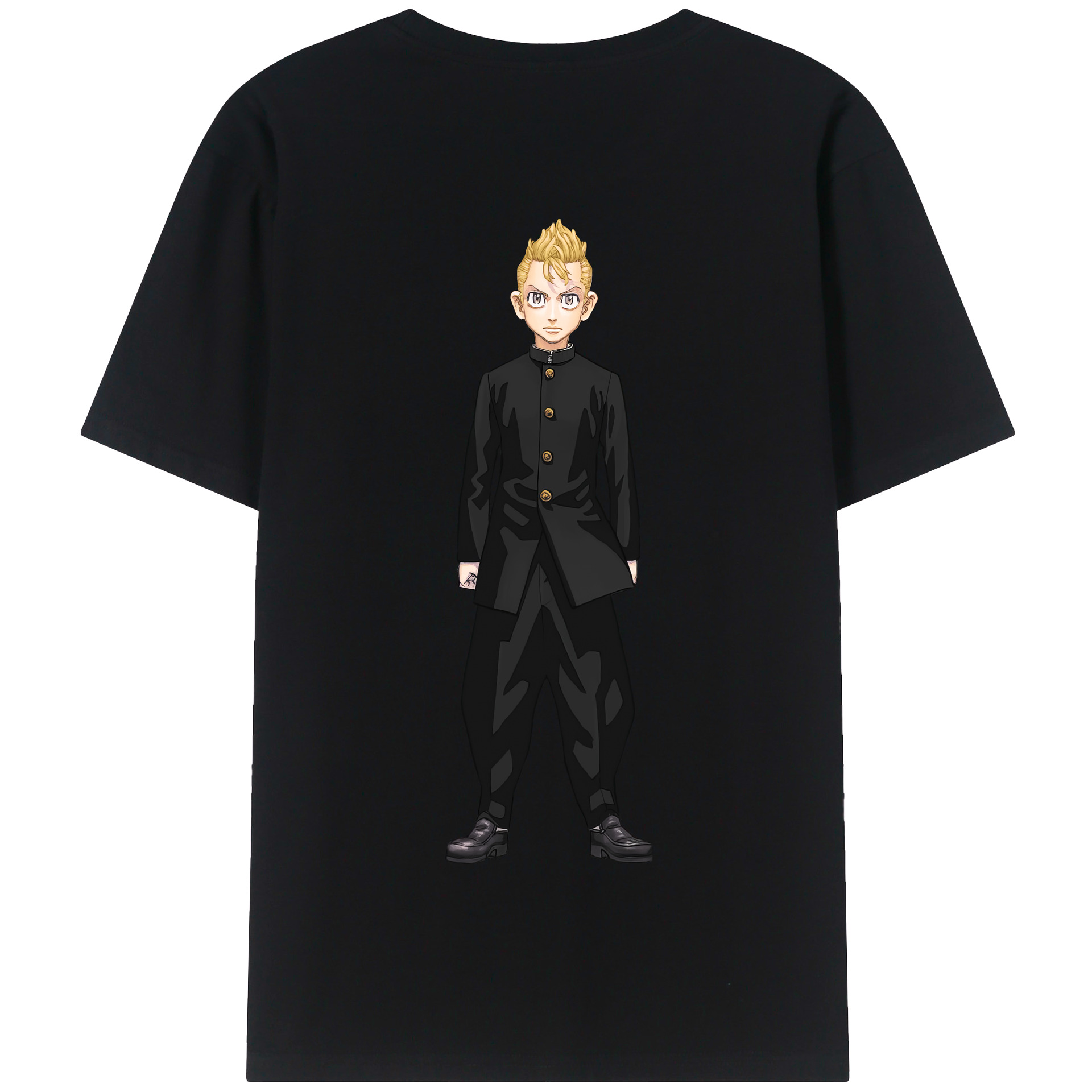 （画像用） 東京リベンジャーズ Tokyo Revengers 綿100％半袖Tシャツ（背面プリント）