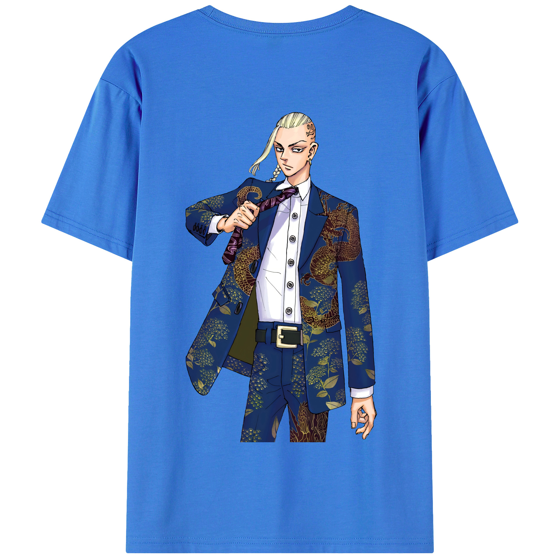 （画像用） 東京リベンジャーズ Tokyo Revengers 綿100％半袖Tシャツ（背面プリント）