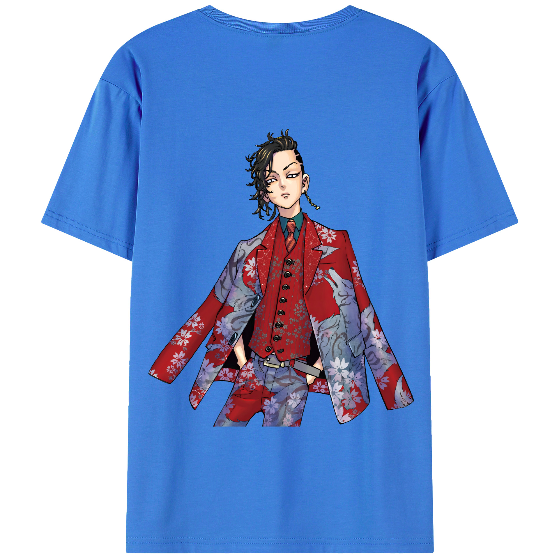 （画像用） 東京リベンジャーズ Tokyo Revengers 綿100％半袖Tシャツ（背面プリント）