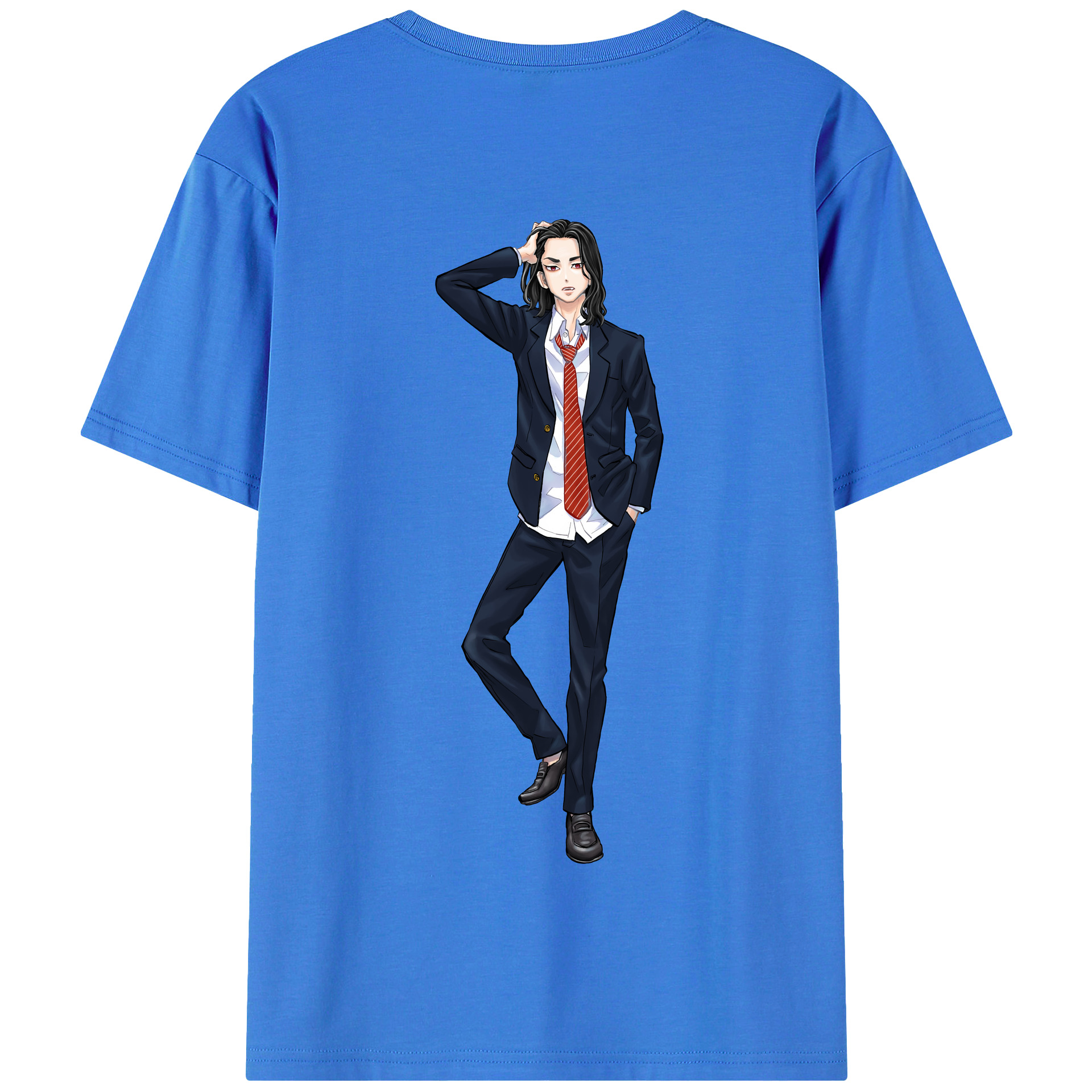 （画像用） 東京リベンジャーズ Tokyo Revengers 綿100％半袖Tシャツ（背面プリント）