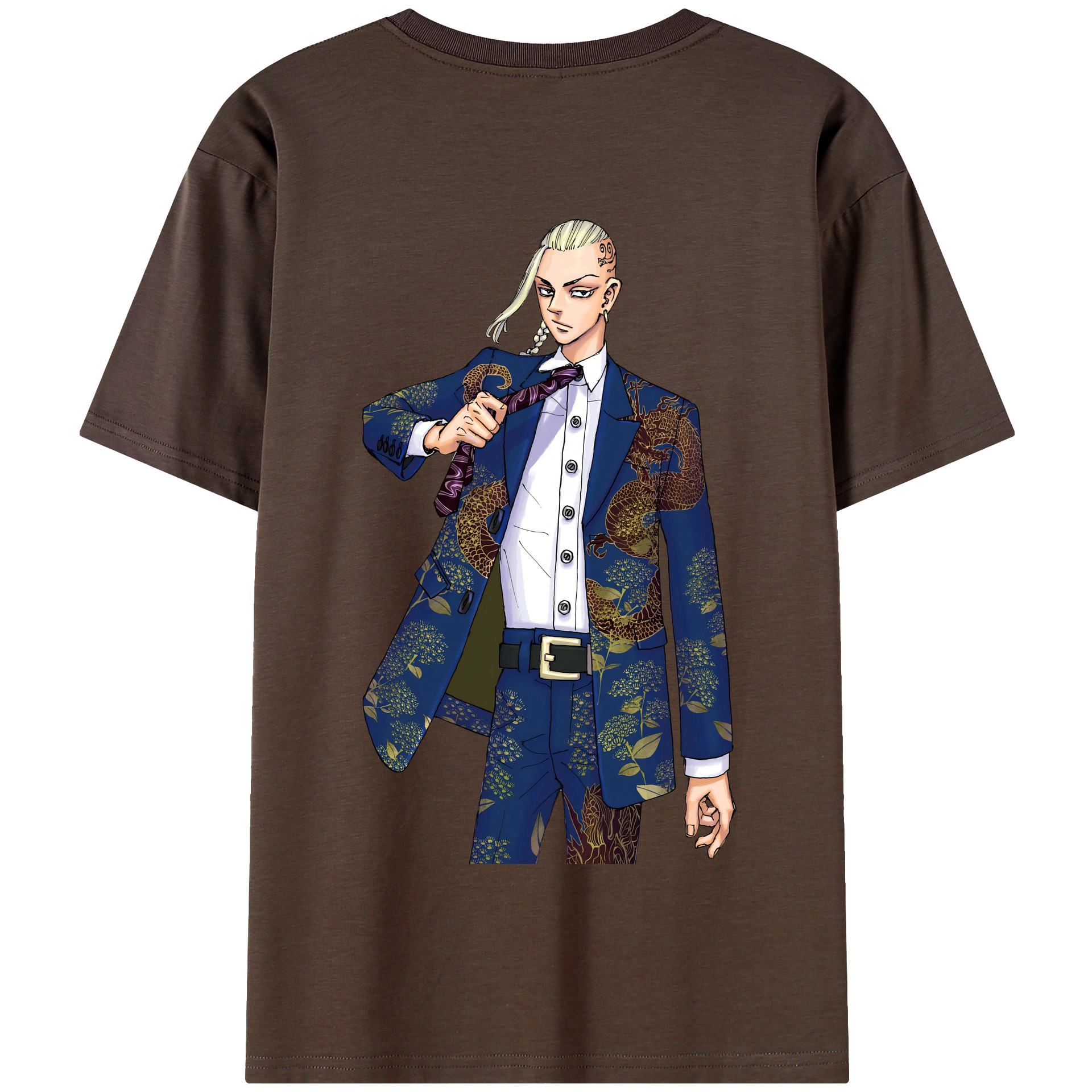 （画像用） 東京リベンジャーズ Tokyo Revengers 綿100％半袖Tシャツ（背面プリント）