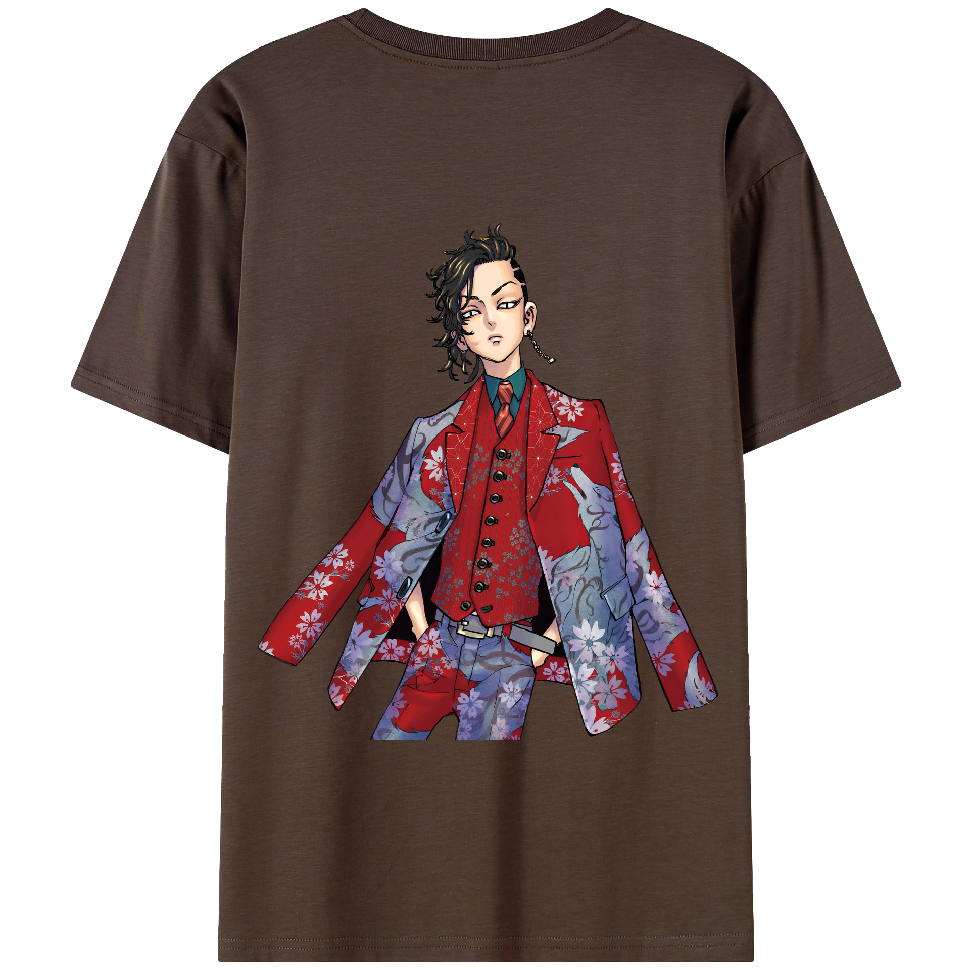 （画像用） 東京リベンジャーズ Tokyo Revengers 綿100％半袖Tシャツ（背面プリント）