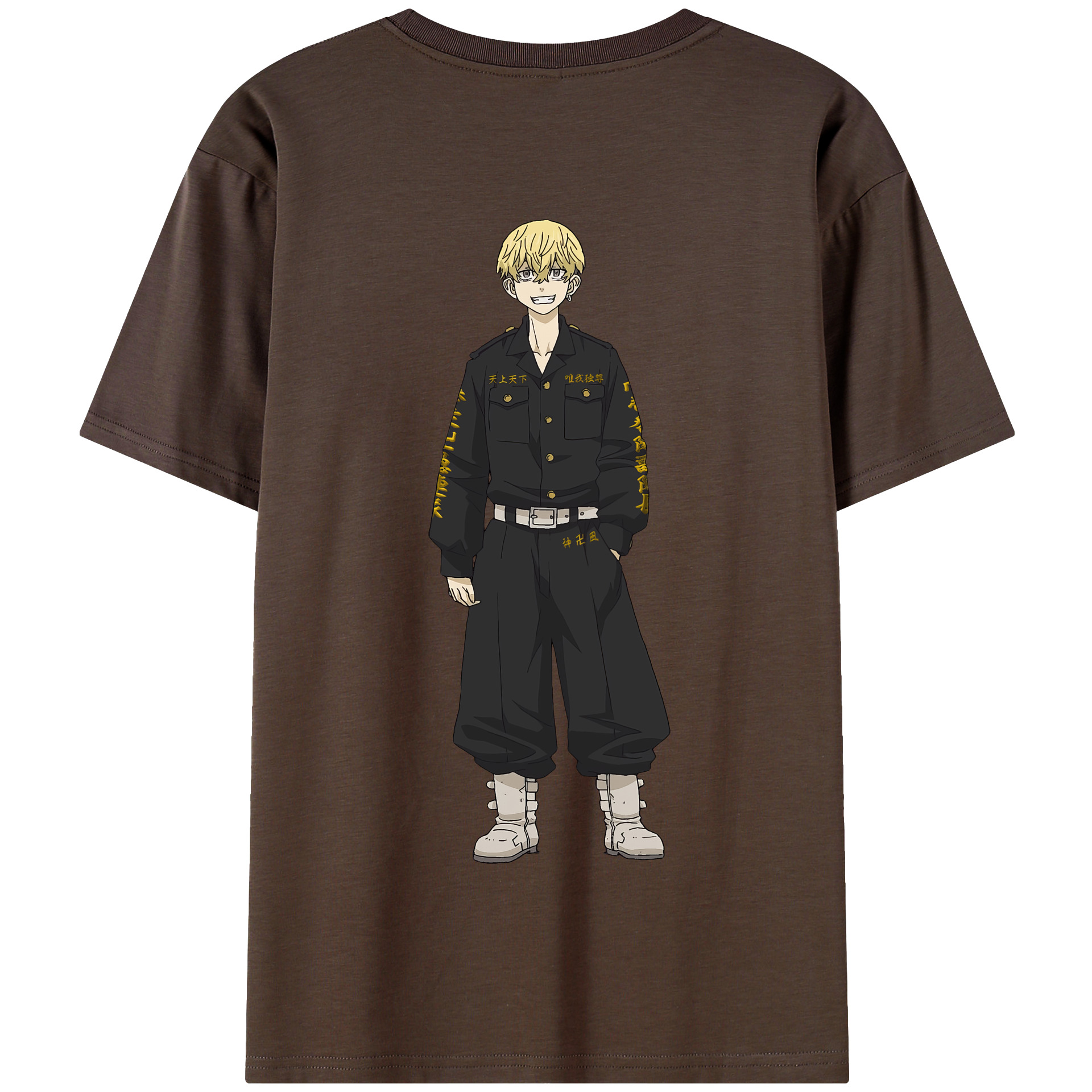 （画像用） 東京リベンジャーズ Tokyo Revengers 綿100％半袖Tシャツ（背面プリント）