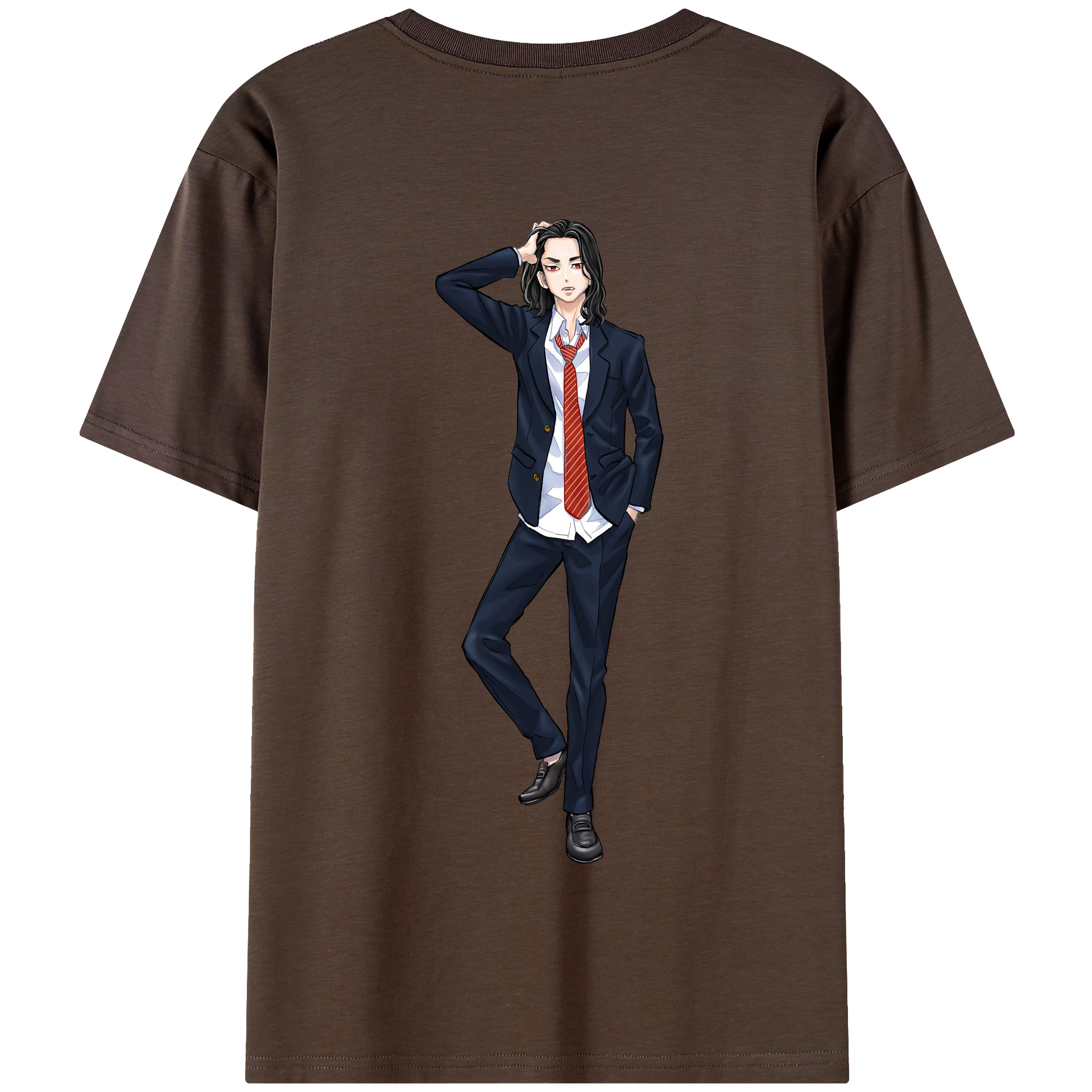 （画像用） 東京リベンジャーズ Tokyo Revengers 綿100％半袖Tシャツ（背面プリント）