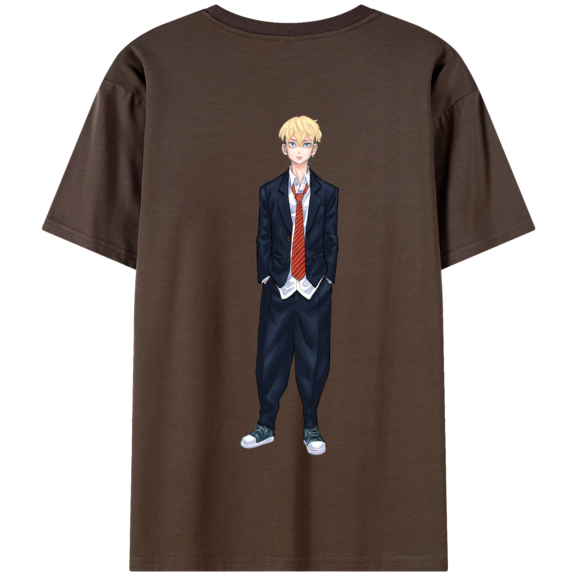 （画像用） 東京リベンジャーズ Tokyo Revengers 綿100％半袖Tシャツ（背面プリント）