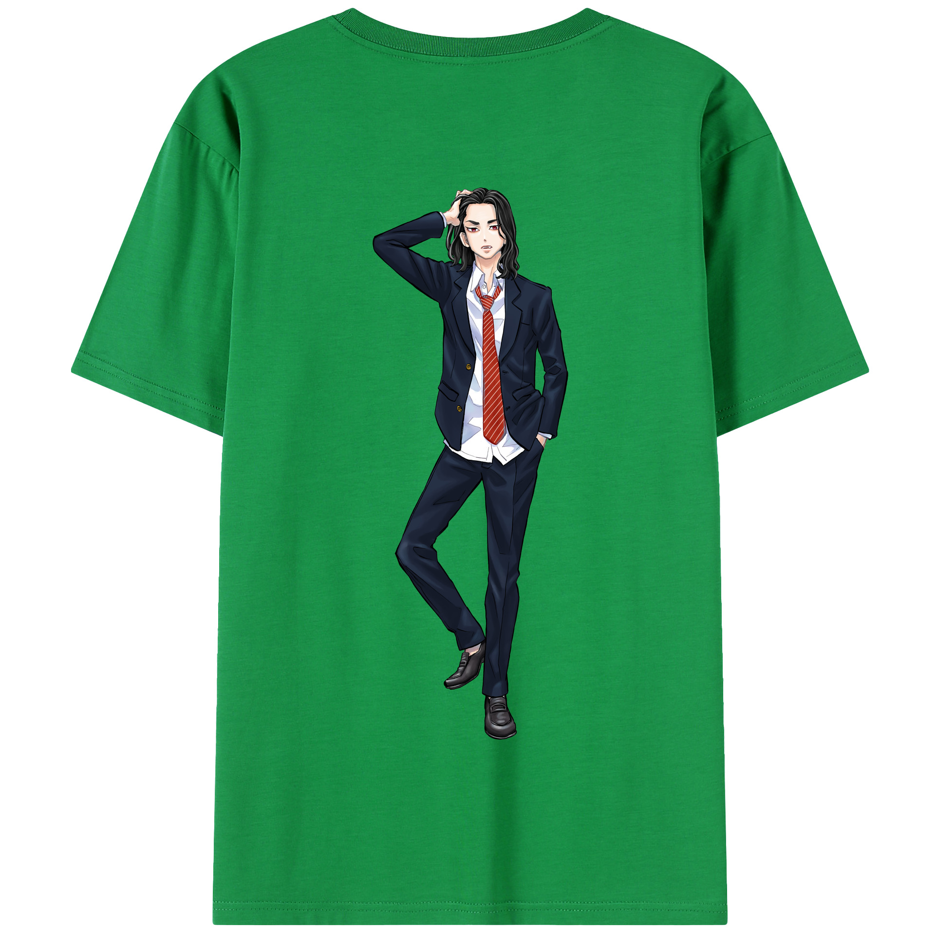 （画像用） 東京リベンジャーズ Tokyo Revengers 綿100％半袖Tシャツ（背面プリント）