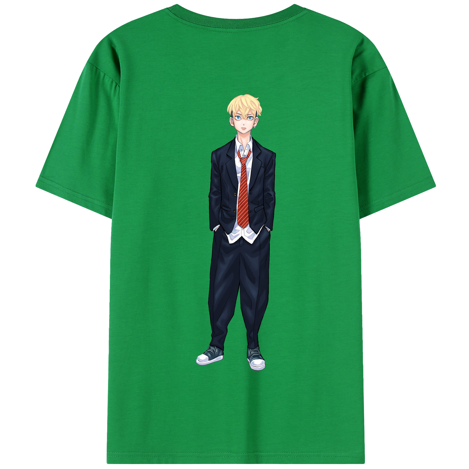 （画像用） 東京リベンジャーズ Tokyo Revengers 綿100％半袖Tシャツ（背面プリント）