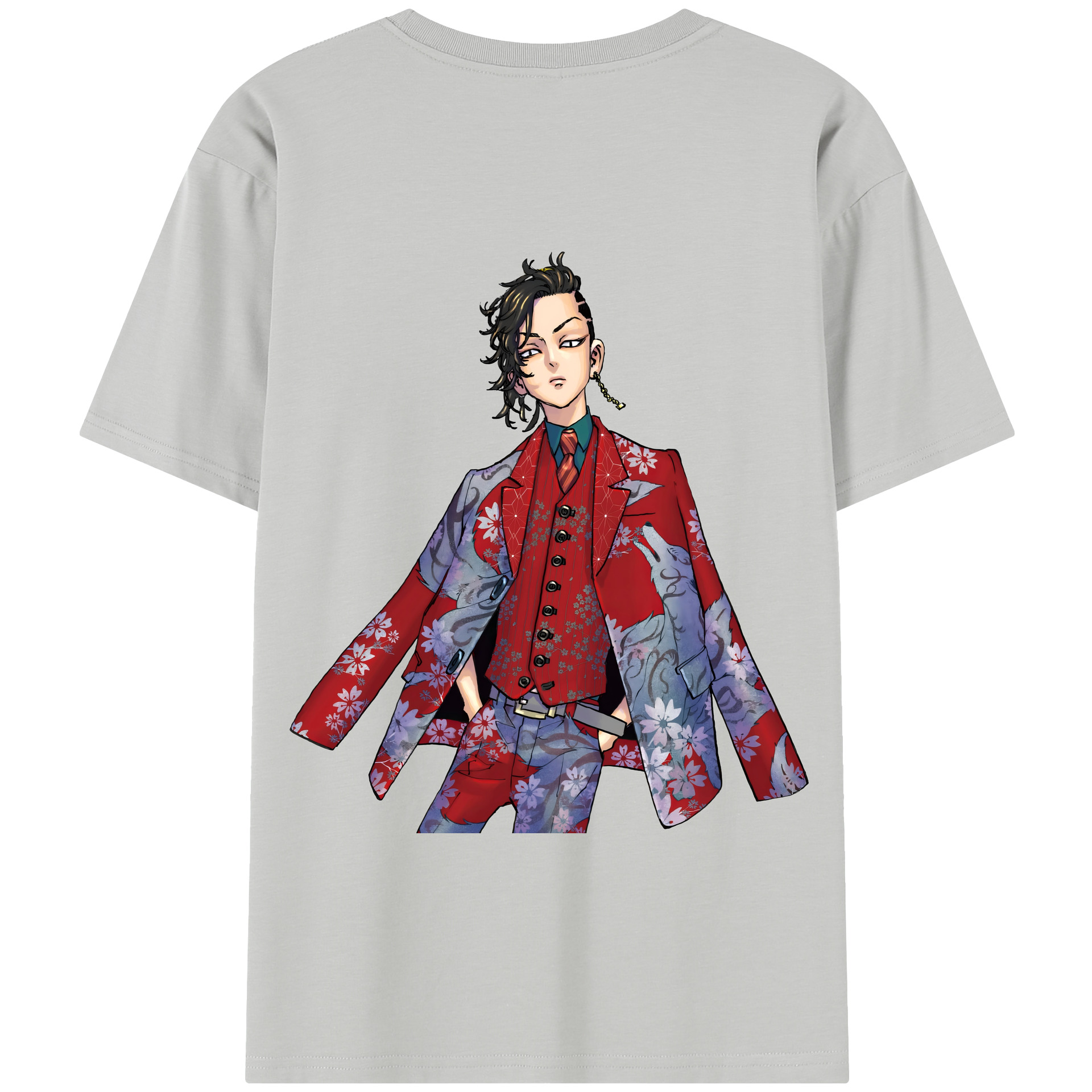 （画像用） 東京リベンジャーズ Tokyo Revengers 綿100％半袖Tシャツ（背面プリント）