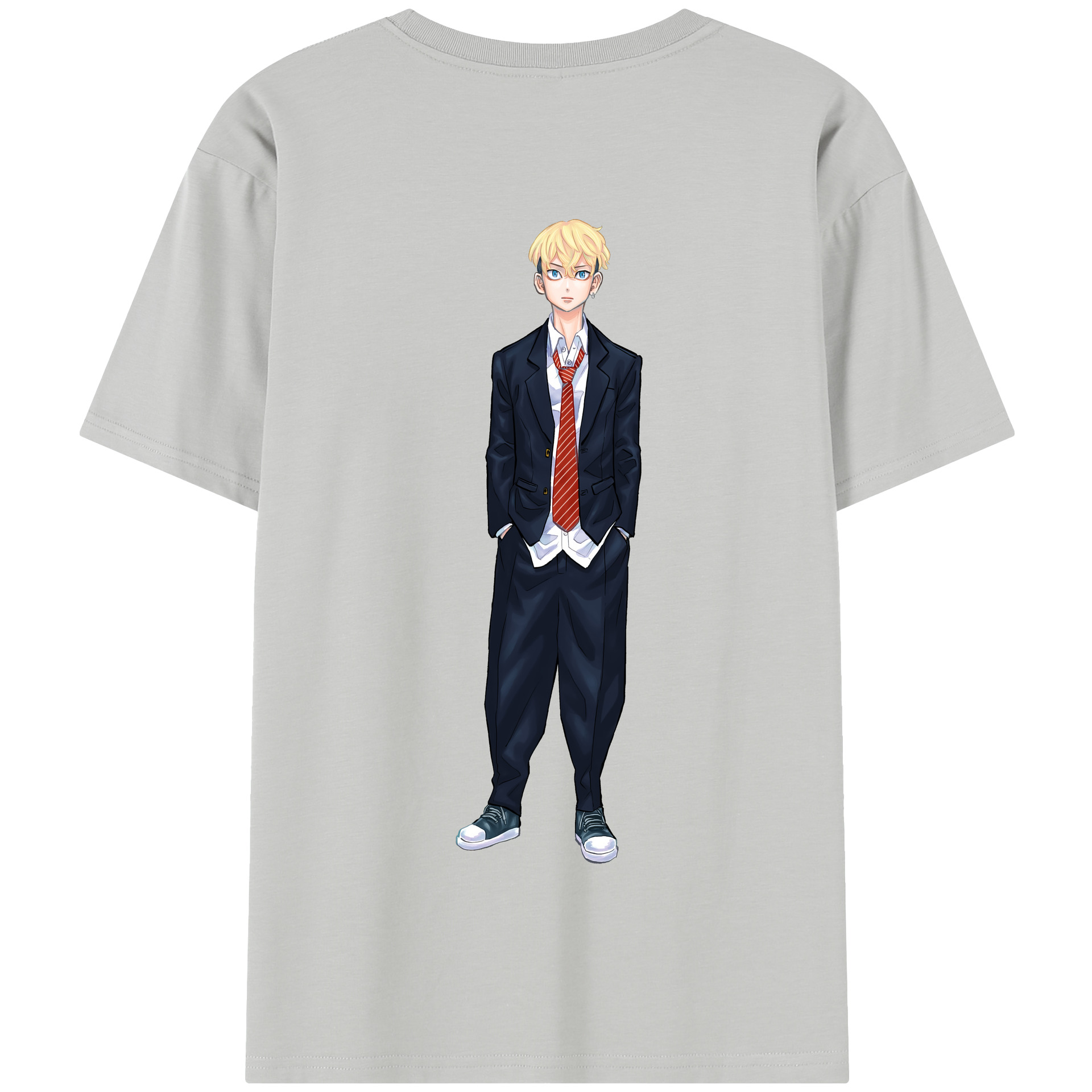 （画像用） 東京リベンジャーズ Tokyo Revengers 綿100％半袖Tシャツ（背面プリント）