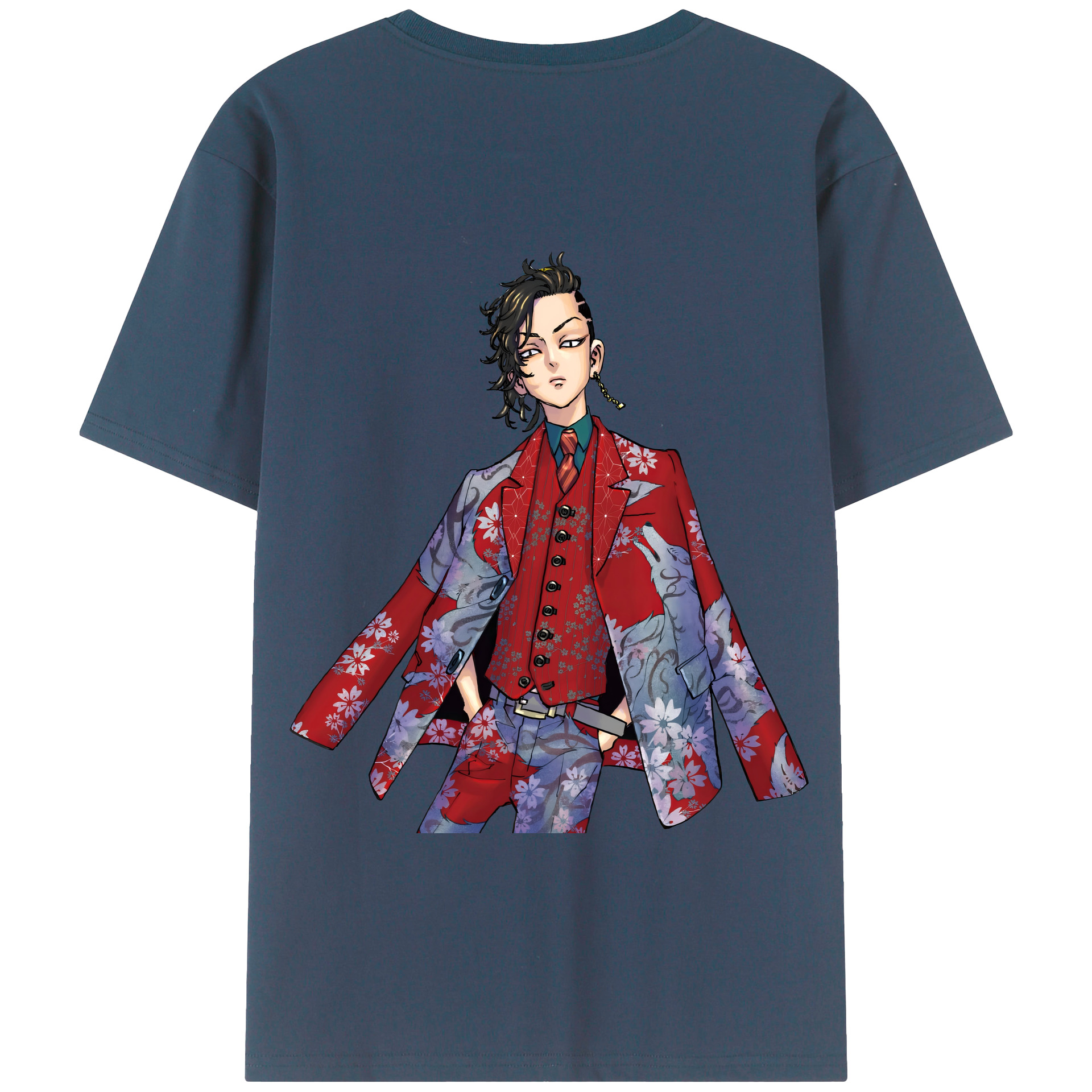 （画像用） 東京リベンジャーズ Tokyo Revengers 綿100％半袖Tシャツ（背面プリント）
