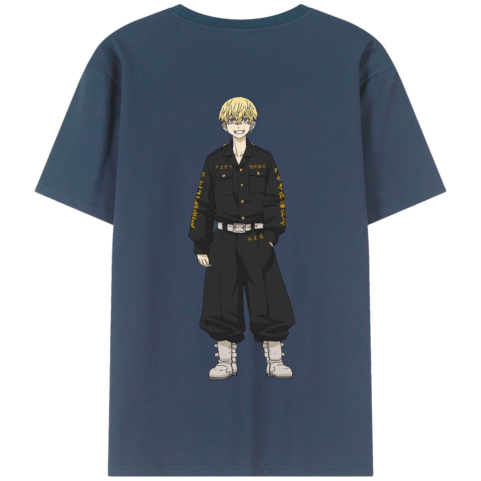 （画像用） 東京リベンジャーズ Tokyo Revengers 綿100％半袖Tシャツ（背面プリント）