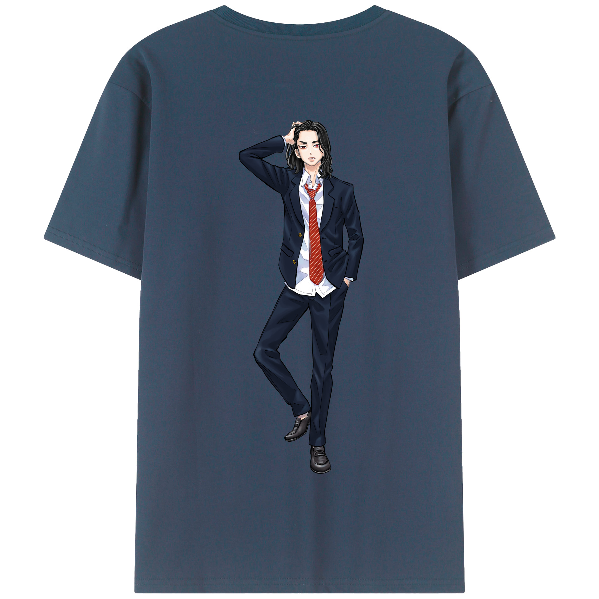 （画像用） 東京リベンジャーズ Tokyo Revengers 綿100％半袖Tシャツ（背面プリント）